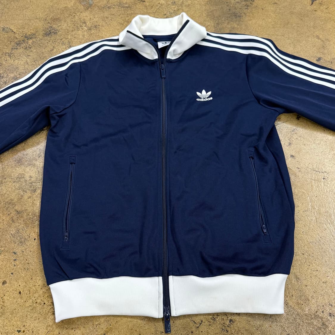 아디다스 네이비 화이트 클래식 투웨이 파이어버드 져지 트랙탑 상품이미지3