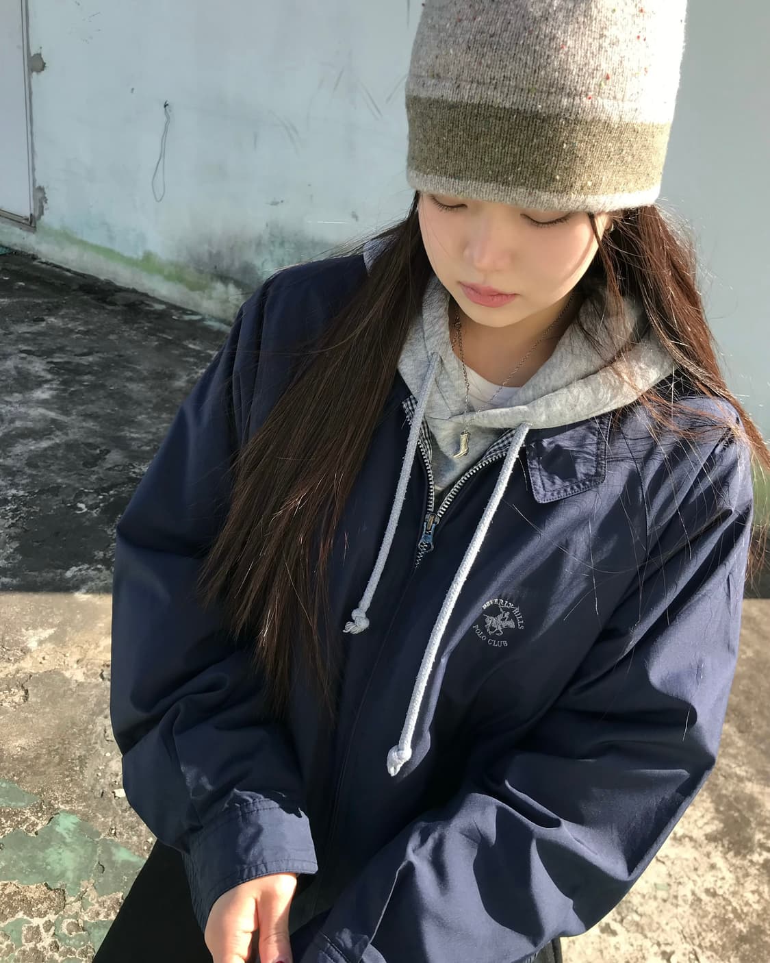 Beverly Hills Polo Club 네이비 집업 자켓  상품이미지4