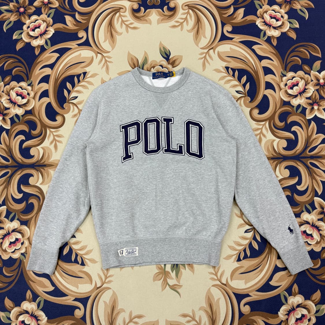 (XS)폴로 랄프로렌 스펠아웃 맨투맨(그레이) 상품이미지1