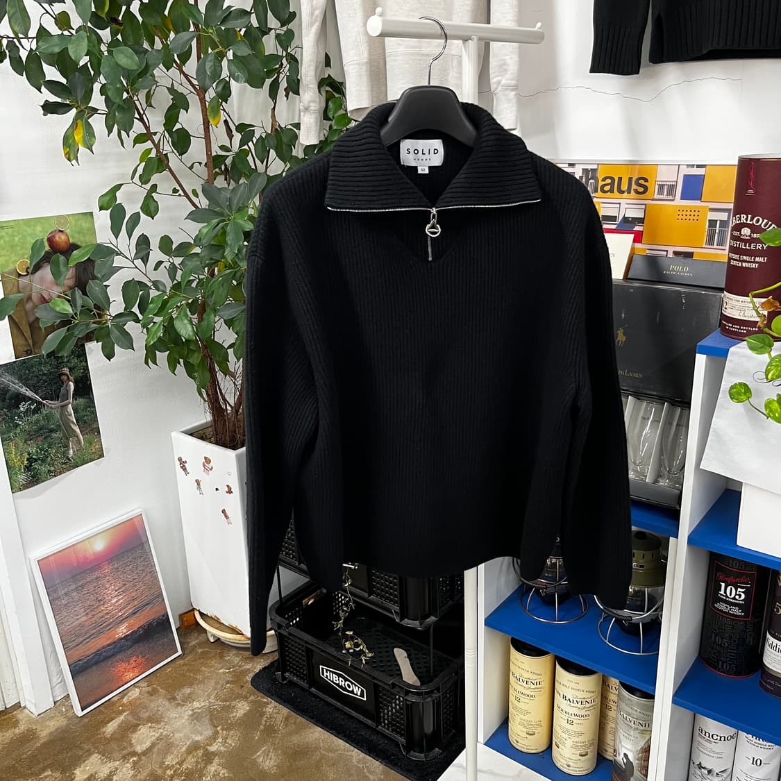 솔리드옴므 하프집업 니트 52 상품이미지1