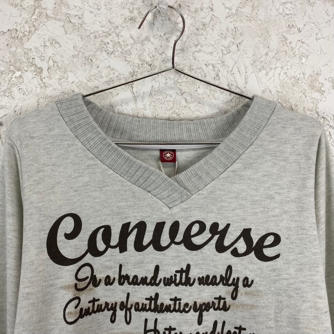 컨버스 프린팅 멜란지 스웻셔츠 상품이미지2