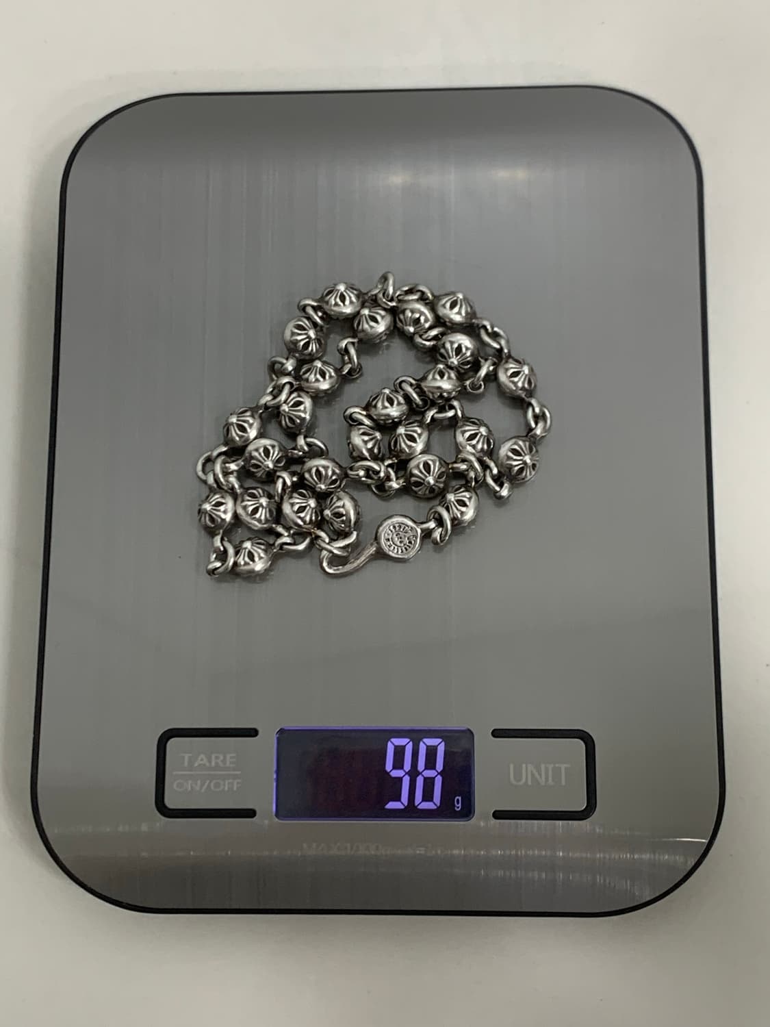 [20인치]크롬하츠 크로스볼 체인 펜던트 목걸이 25링크 상품이미지8