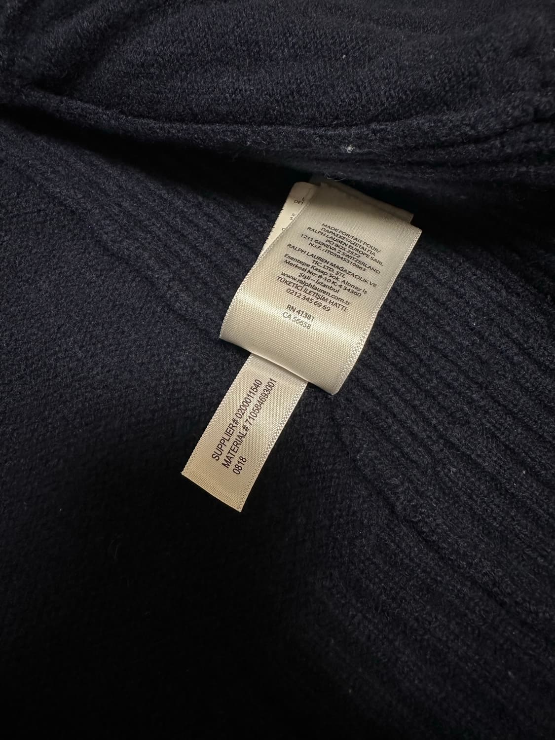 폴로 빅포니 니트집업 네이비 상품이미지10