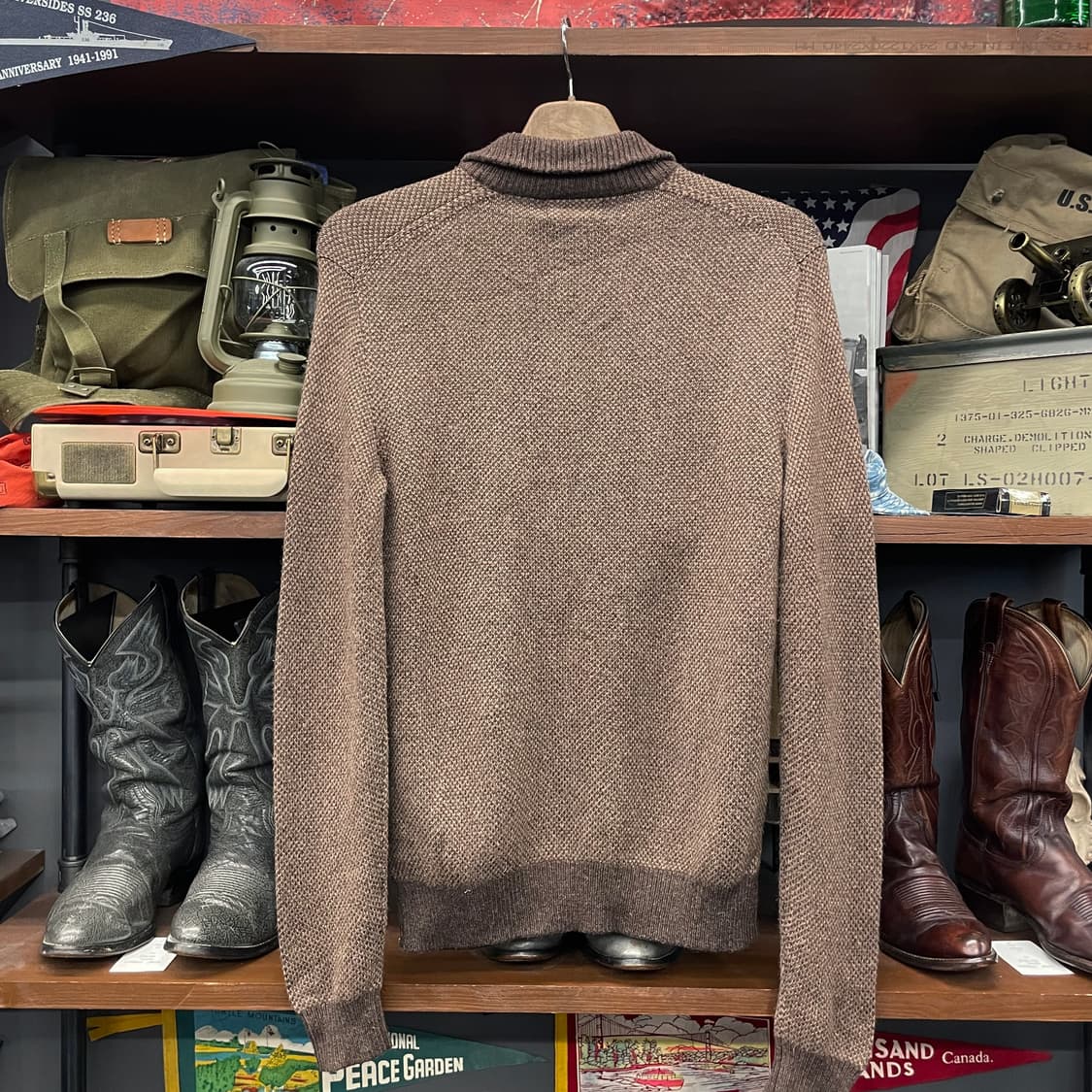 폴로 랄프로렌 신형 라벨 하프 버튼 니트 스웨터 컨트리 상품이미지2