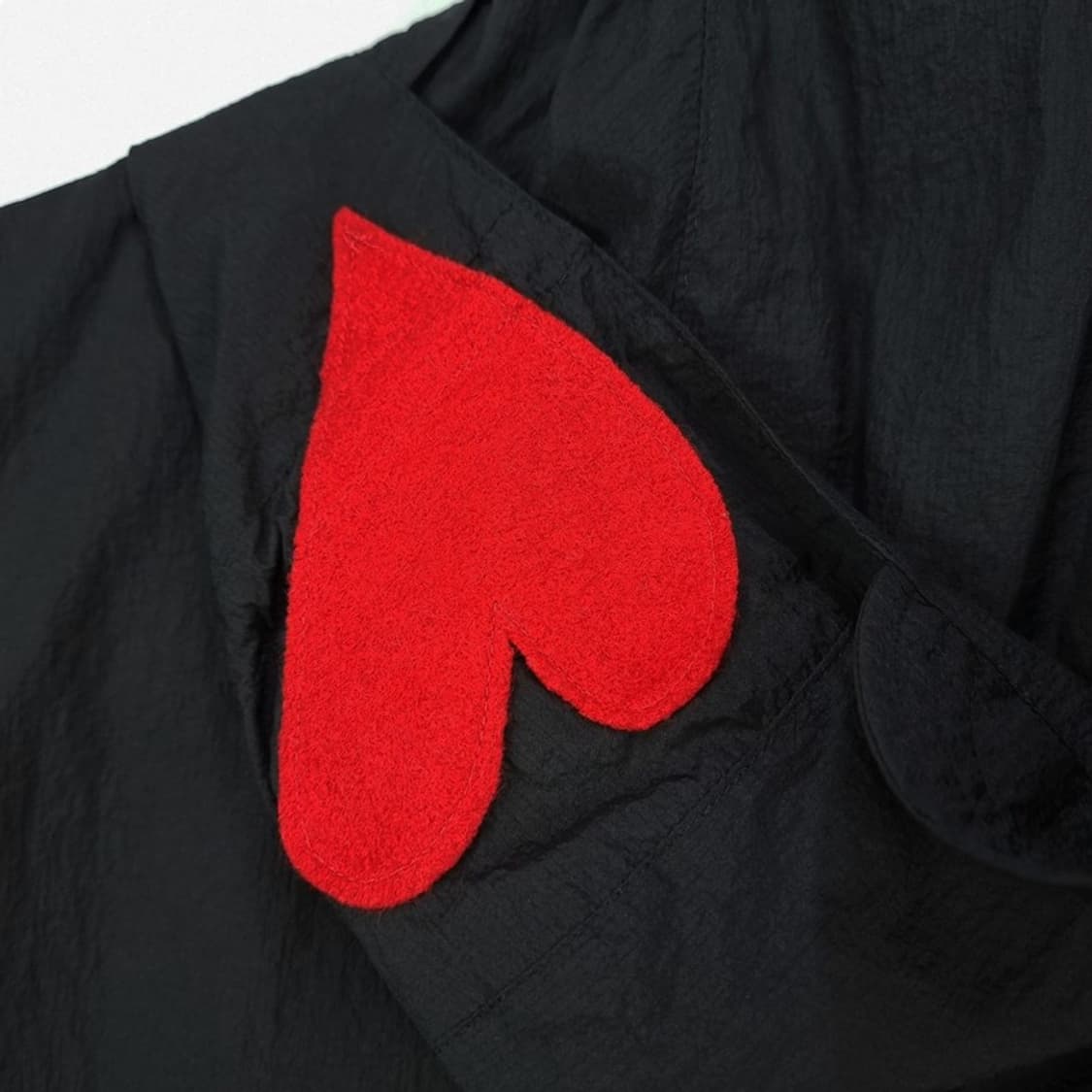 [더뮤지엄비지터] 고프코어 나일론 후드 베스트 조끼 블랙 M16858 상품이미지6