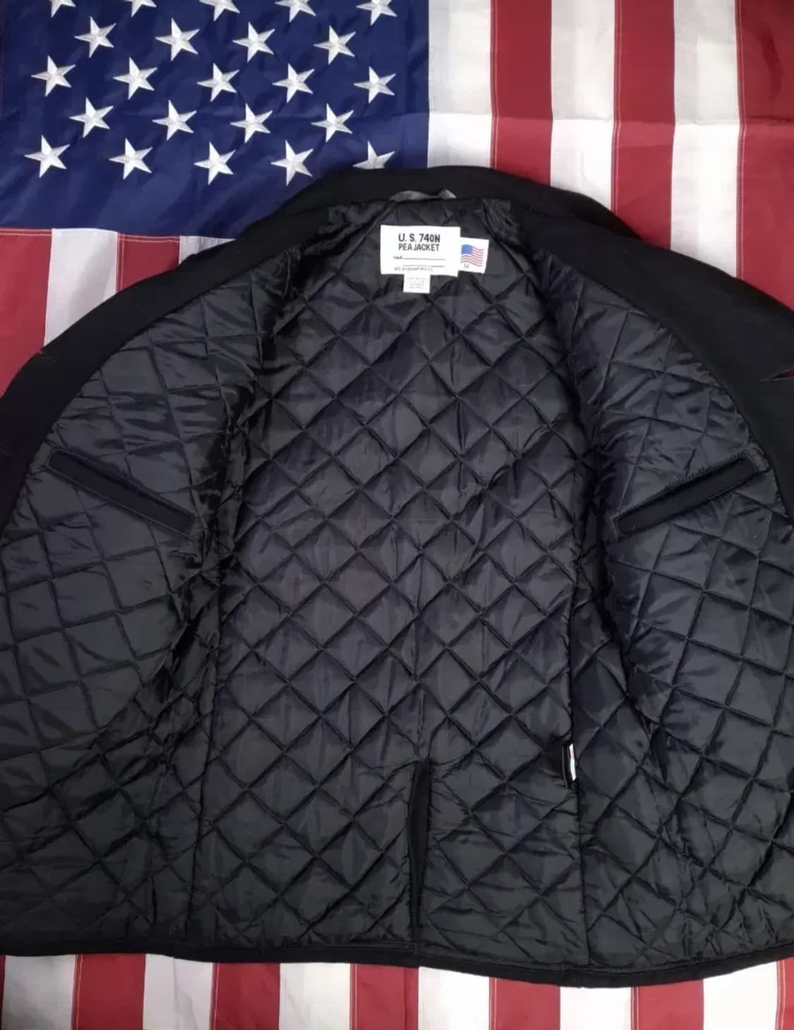 새제품 오리지날 신형 미국제조 미해군 TYPE 쇼트사 울 더플피코트 상품이미지10