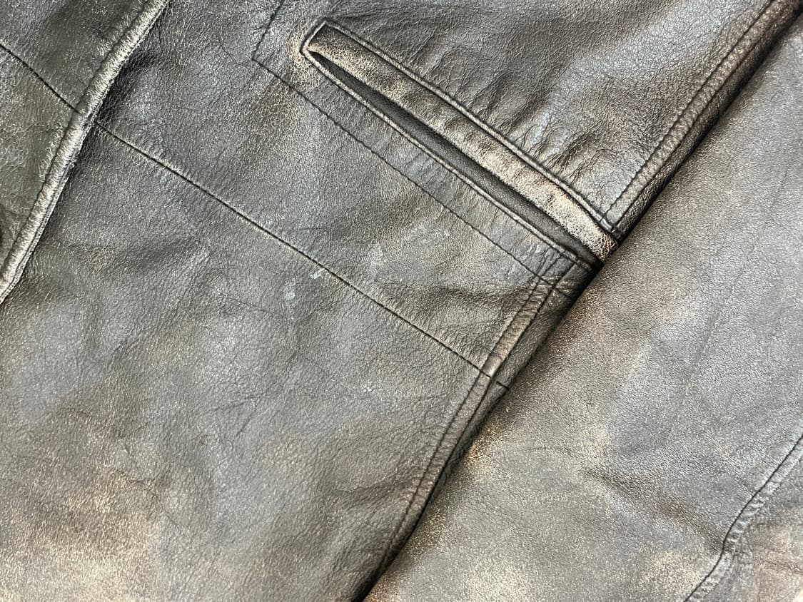 빈티지 양가죽 레더 테일러드 자켓  J03924 상품이미지5