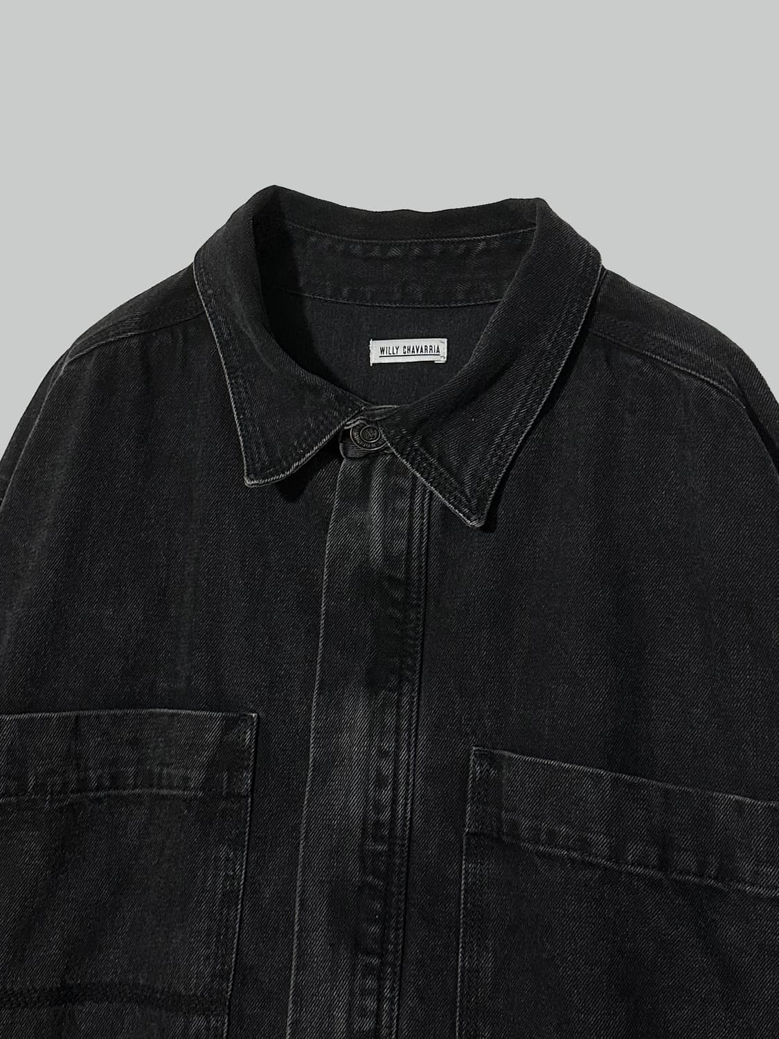 윌리 차바리아 오버사이즈 집업 데님 자켓 상품이미지4
