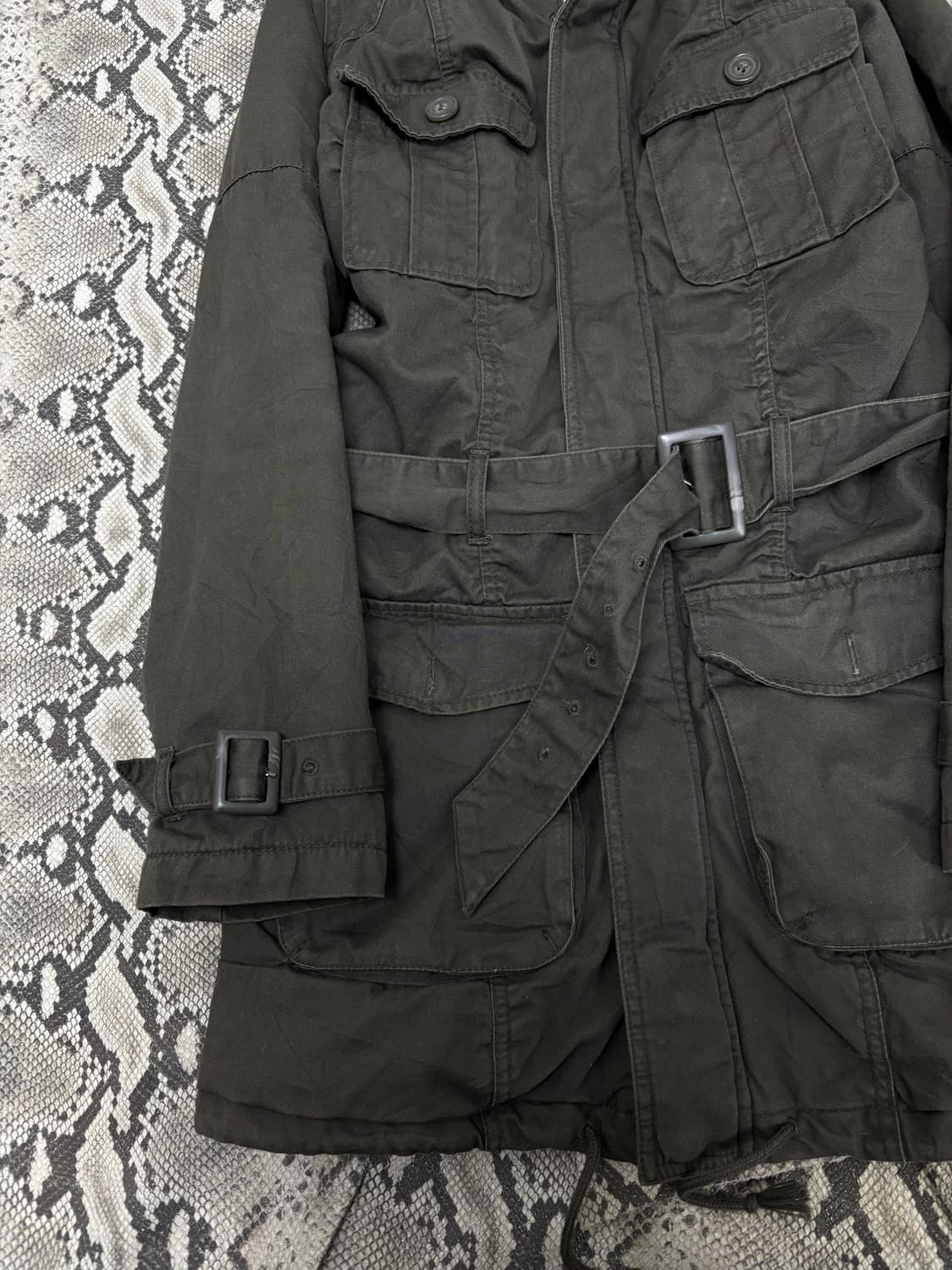 Grunge Mood Gimmick Design Over-Hoodie J 상품이미지5