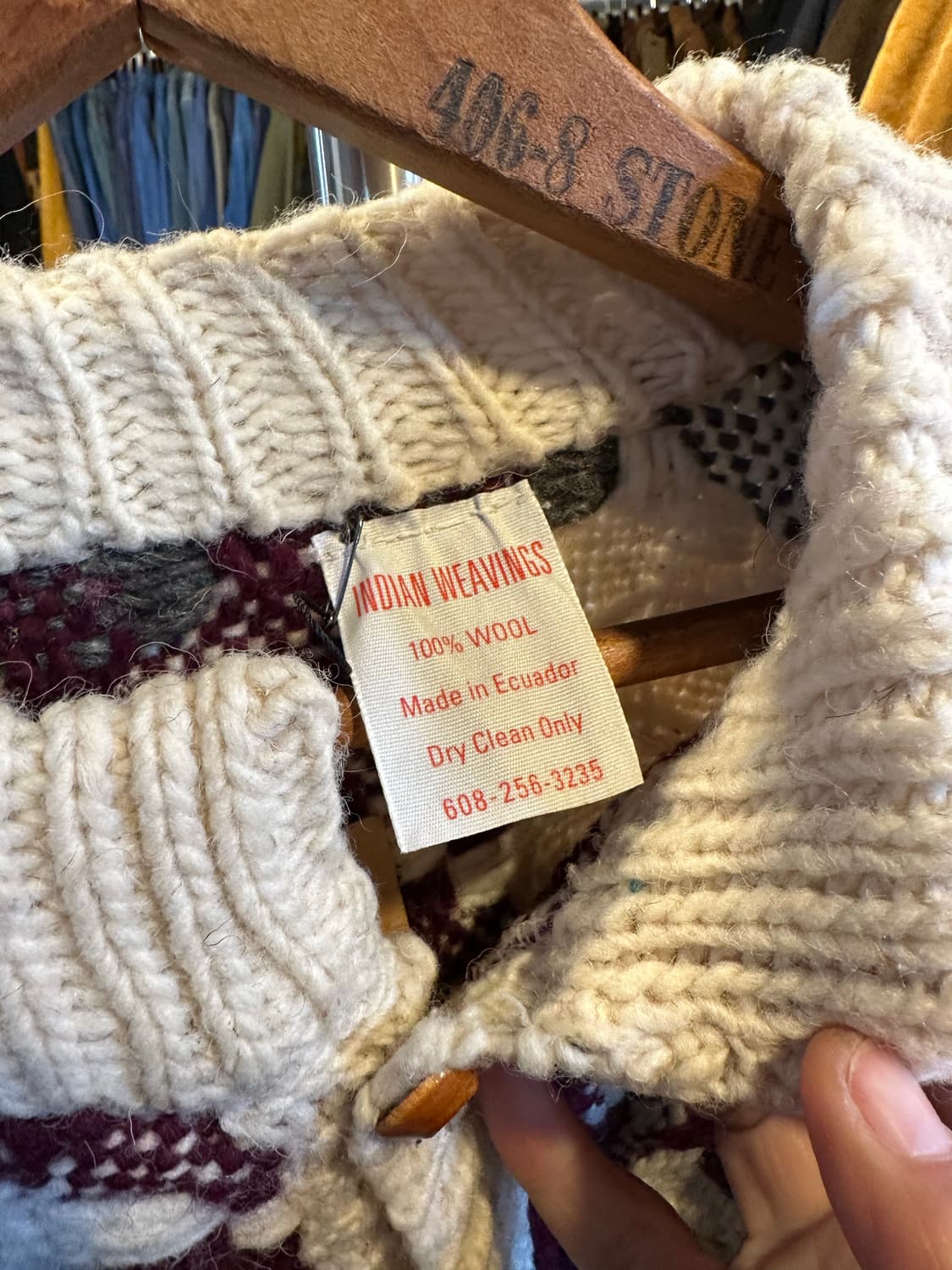 핸드메이드 헤비 울 에스닉 오리엔탈 가디건  상품이미지8