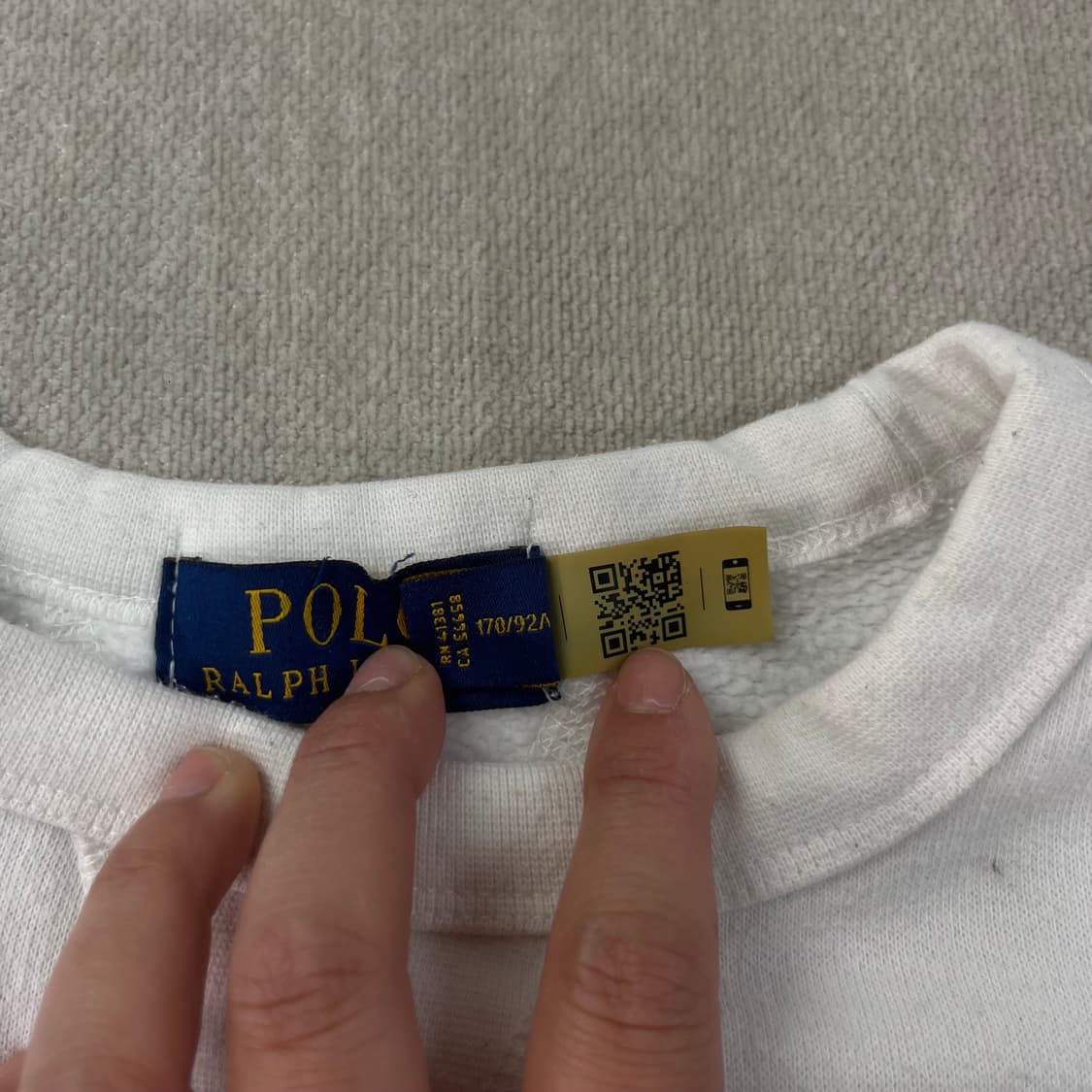 95 폴로랄프로렌 신형라벨 스몰포니 화이트 맨투맨 상품이미지4