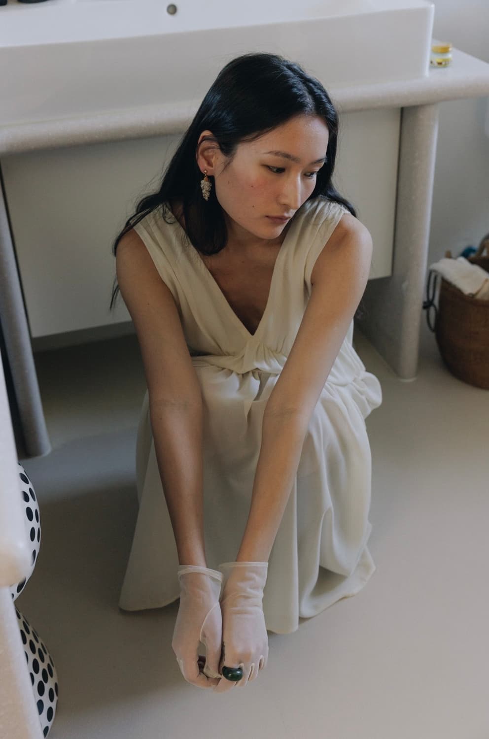 파르벵 VELORA SHIRRING SHEER DRESS 상품이미지2