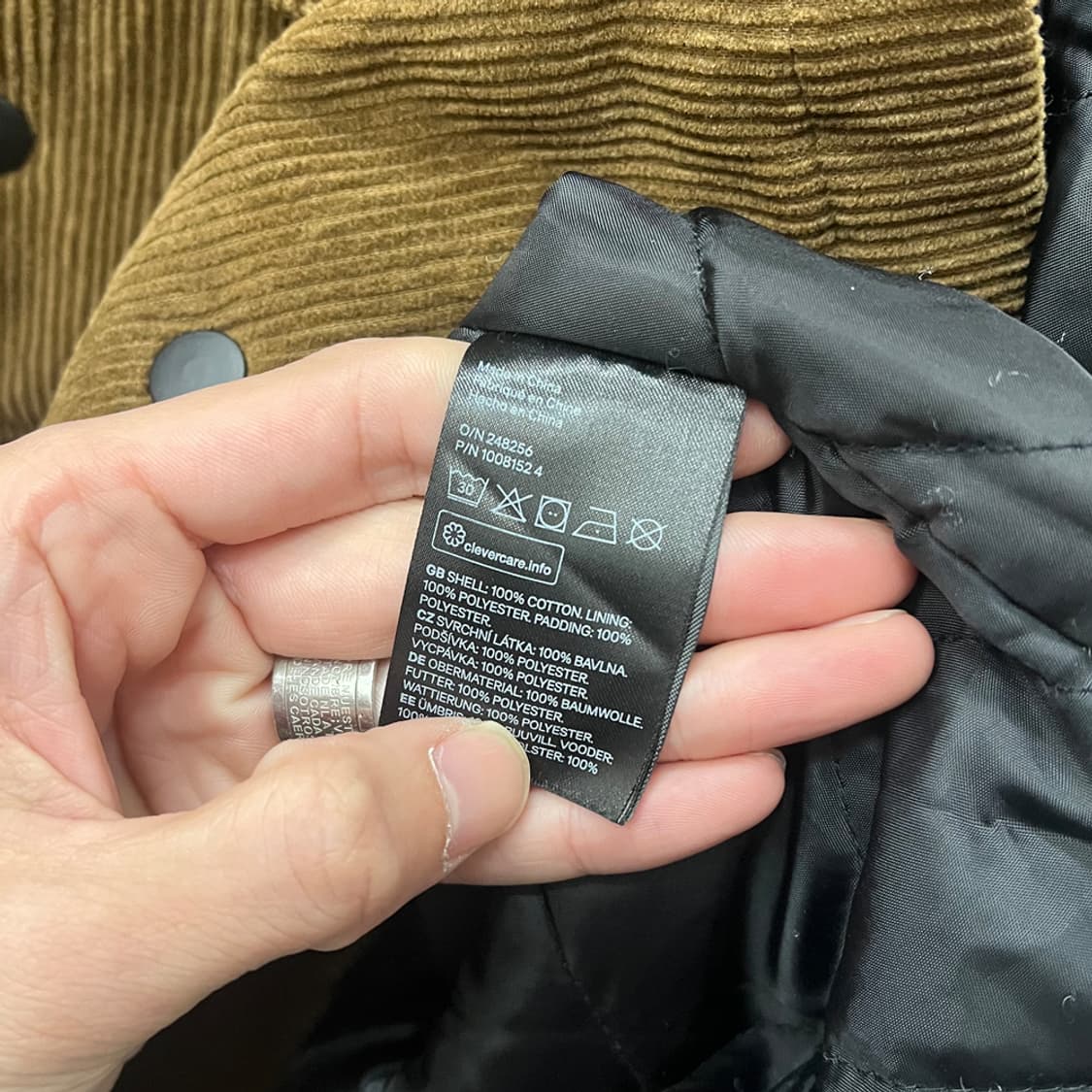 H&M 에이치엔엠 코듀로이 자켓 해외 L 상품이미지4