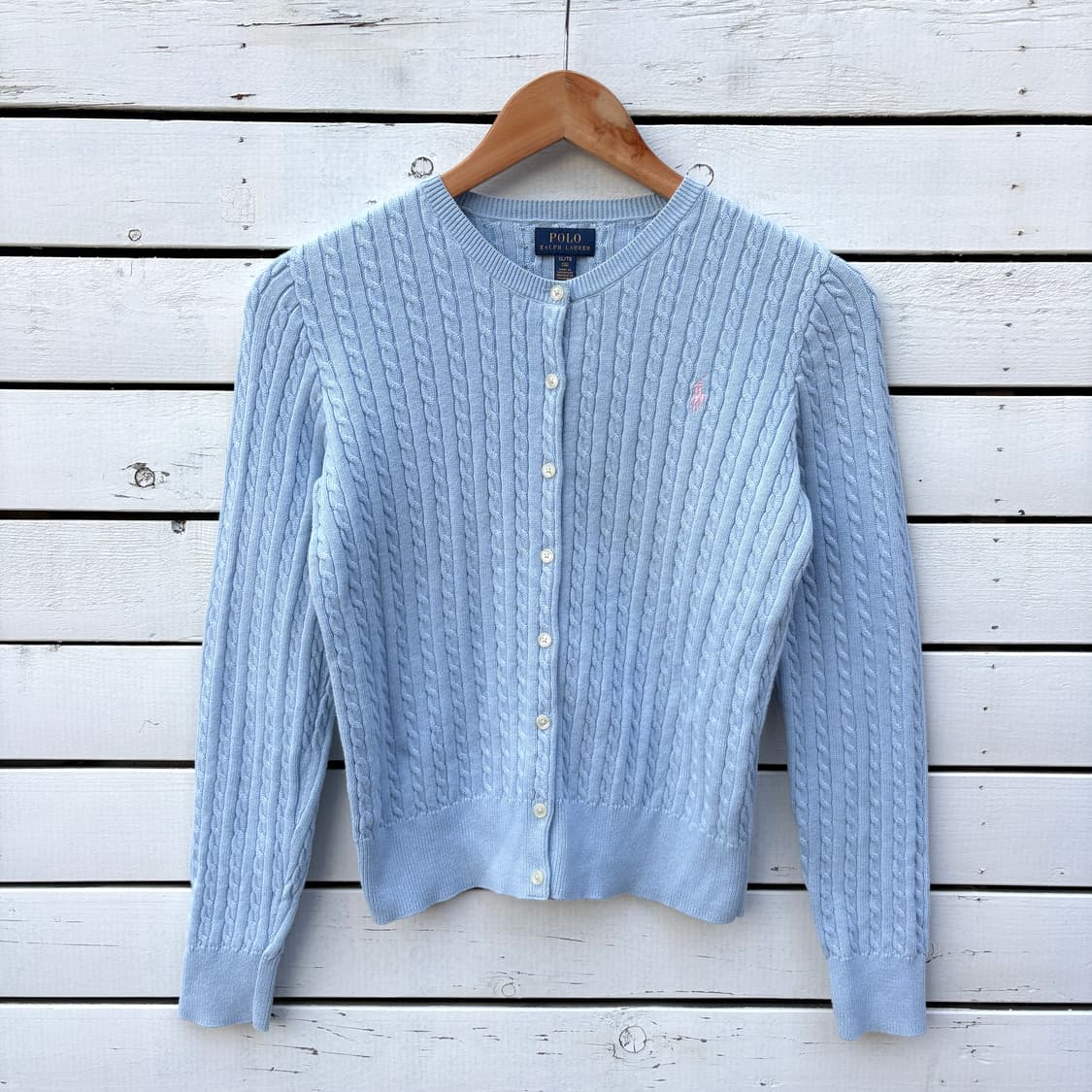 Polo 폴로 케이블 꽈배기 니트 가디건 상품이미지1