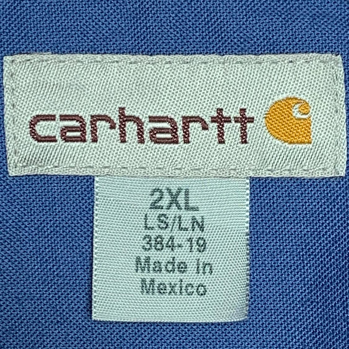 [2XL] 칼하트 워크셔츠 블루 상품이미지4