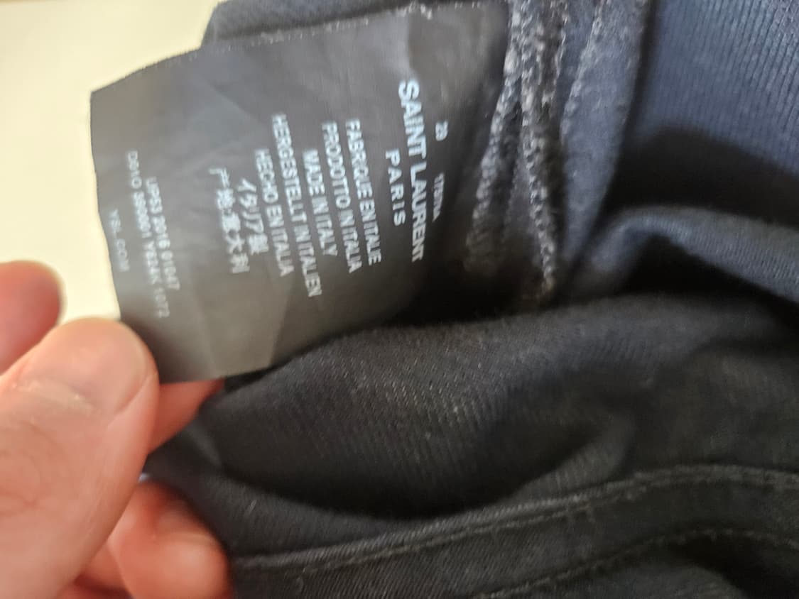 29) 생로랑 16fw 코팅블랙진 상품이미지4