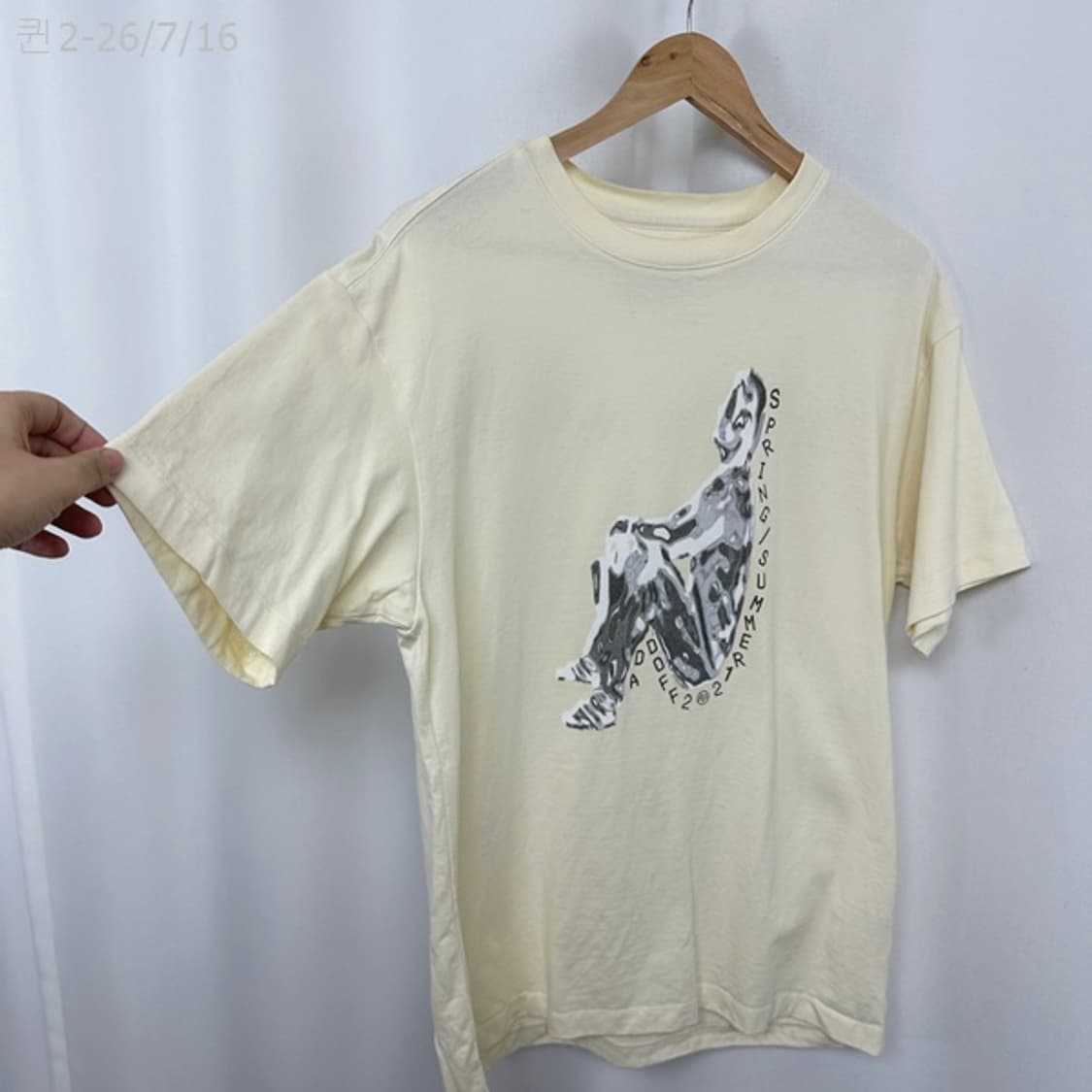 애드오프 남자 면 반팔티 M 상품이미지3