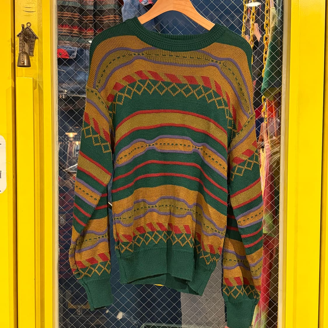 GARY PLAYER 개리 플레이어 패턴 케이블 니트 상품이미지6