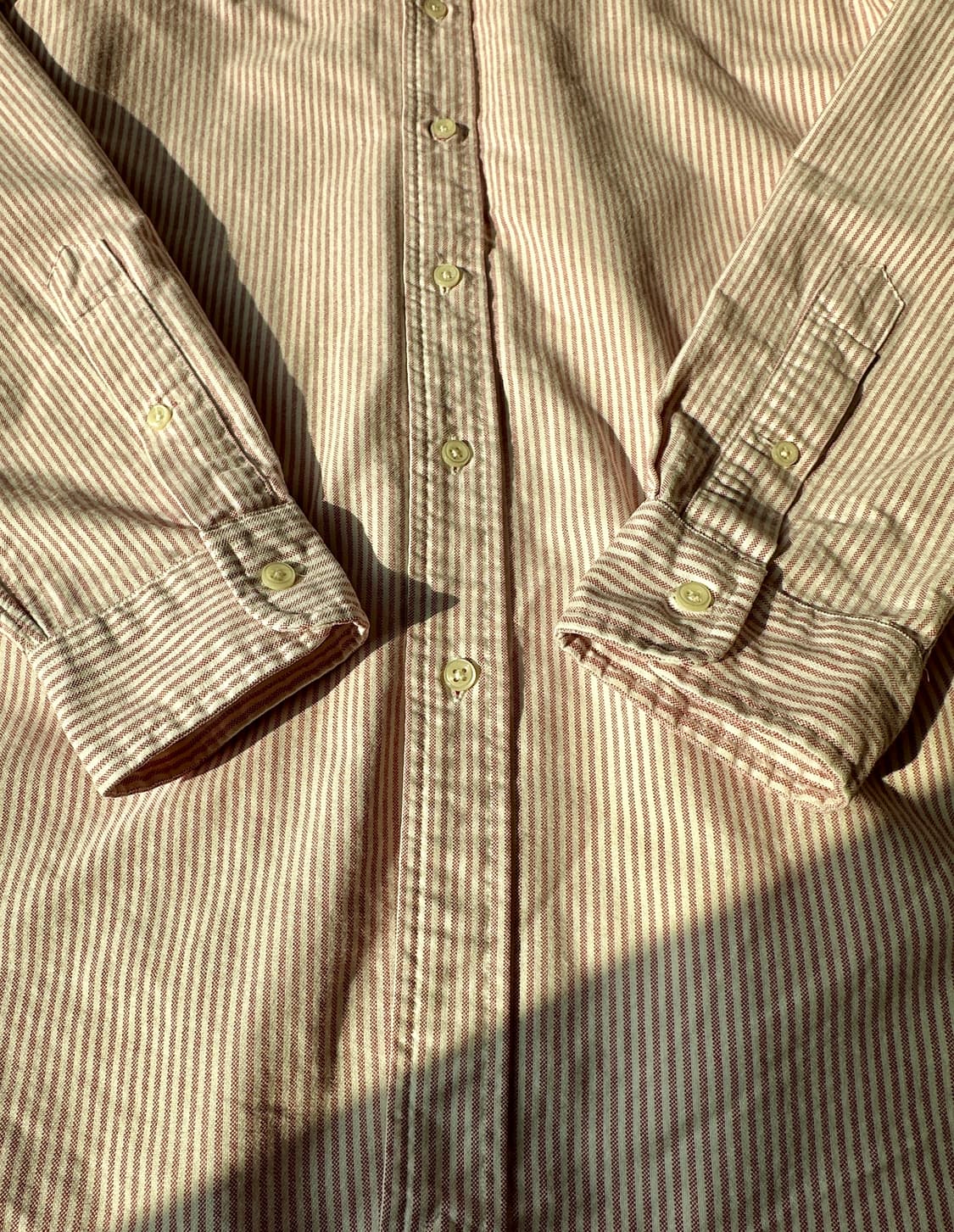 폴로 랄프로렌 핑크 스트라이프 옥스포드 버튼다운 셔츠 M 상품이미지5