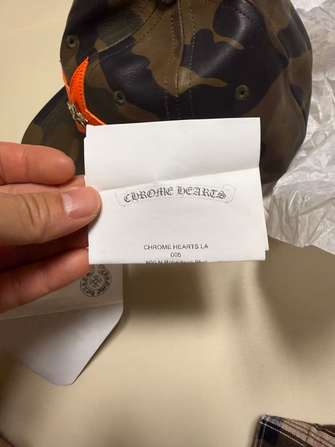 크롬하츠 정품 초레어 한정판 레더 캡 모자 새상품 상품이미지9