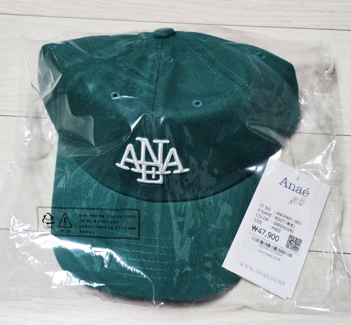 아나에 볼캡 Anae 모자 ROOT CAP GREEN 새상품 상품이미지3