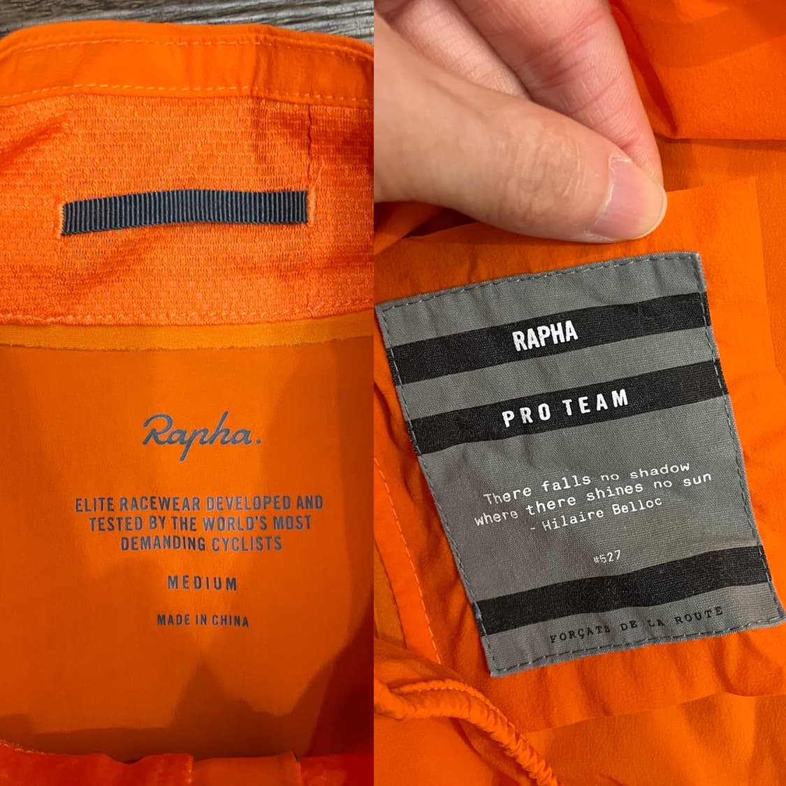 라파 Rapha 프로팀 라이트웨이트 섀도우 자켓 상품이미지6