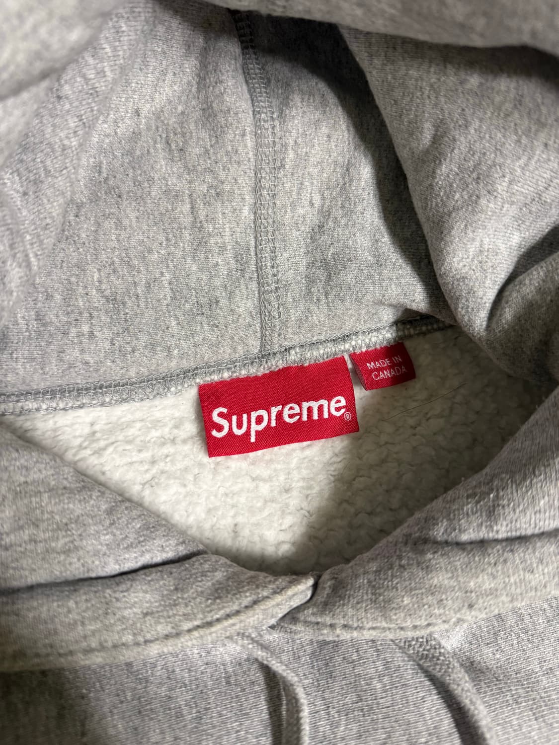 [L] 슈프림 21FW 펄 로고 후드 헤더 그레이 상품이미지2