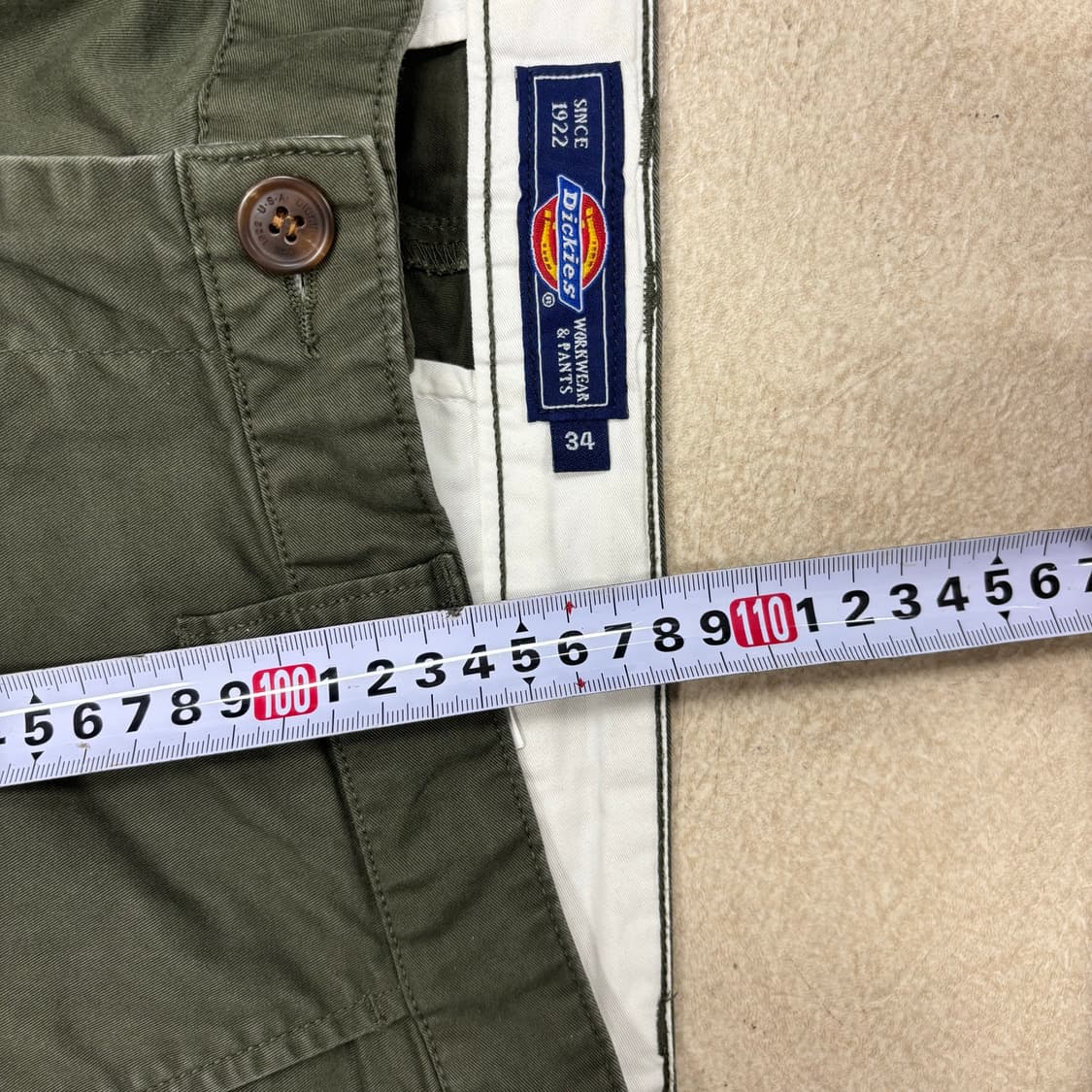 디키즈 카키 코튼 팬츠 상품이미지4