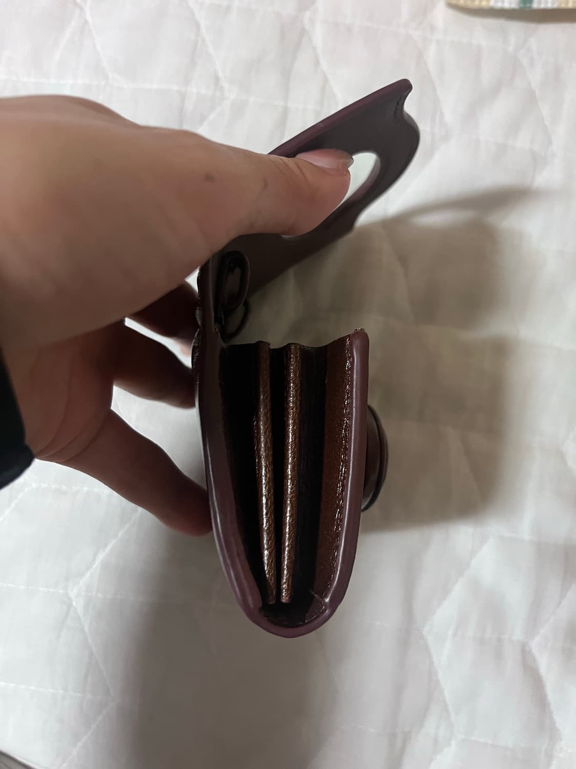 아카이브앱크 Oval 카드백 빈티지 우드 상품이미지5