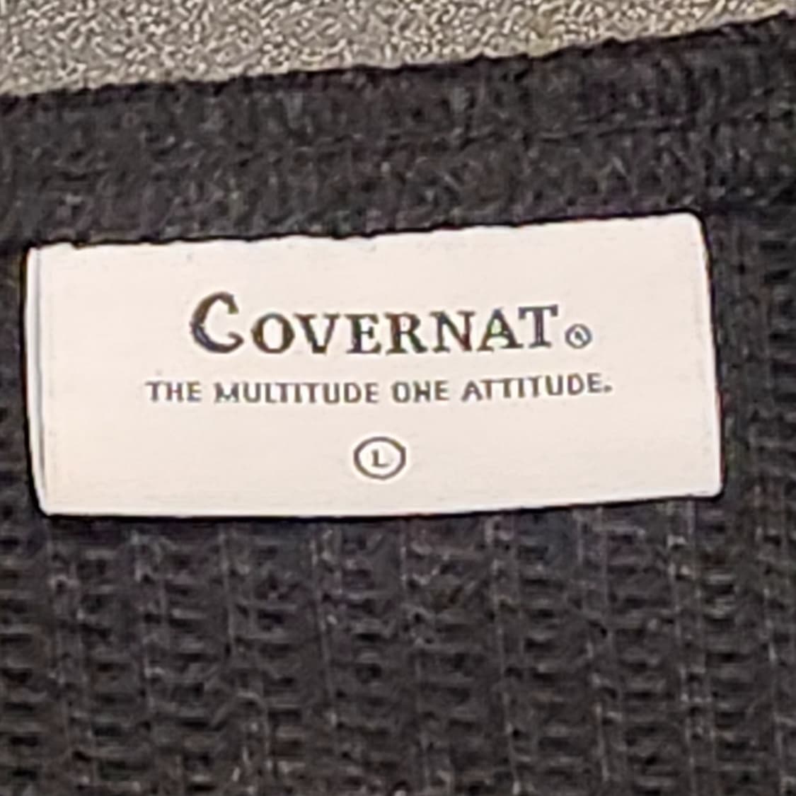 커버낫 블랙 헨리넥 긴팔 (L) 상품이미지2