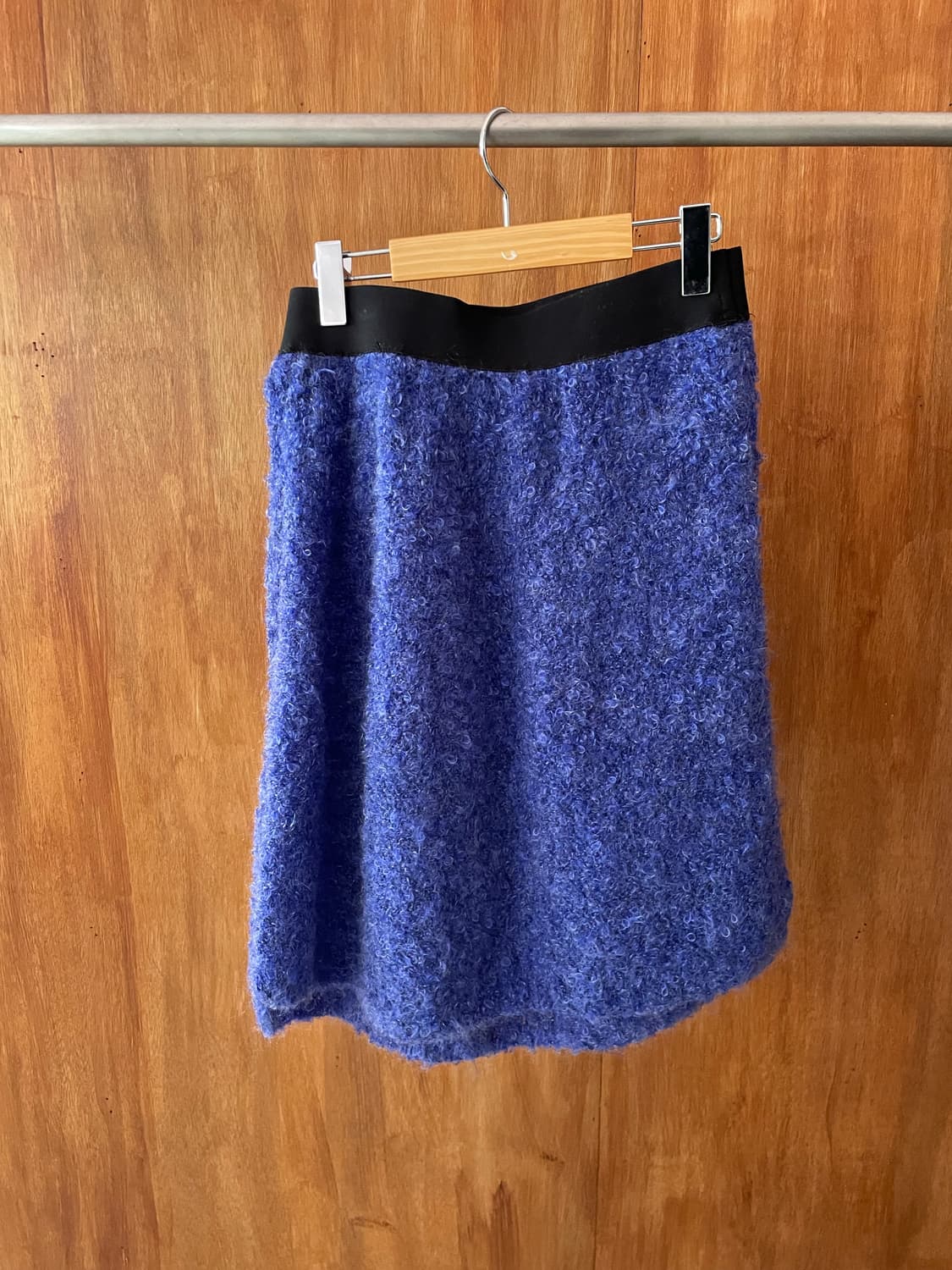 Cobalt blue banding boucle skirt 상품이미지5