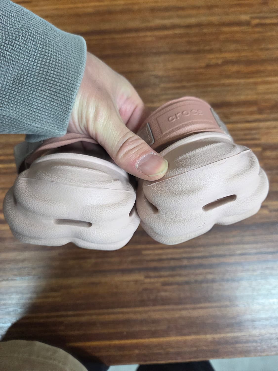 크록스 에코 클로그 핑크 클레이 j3 220 225 상품이미지5