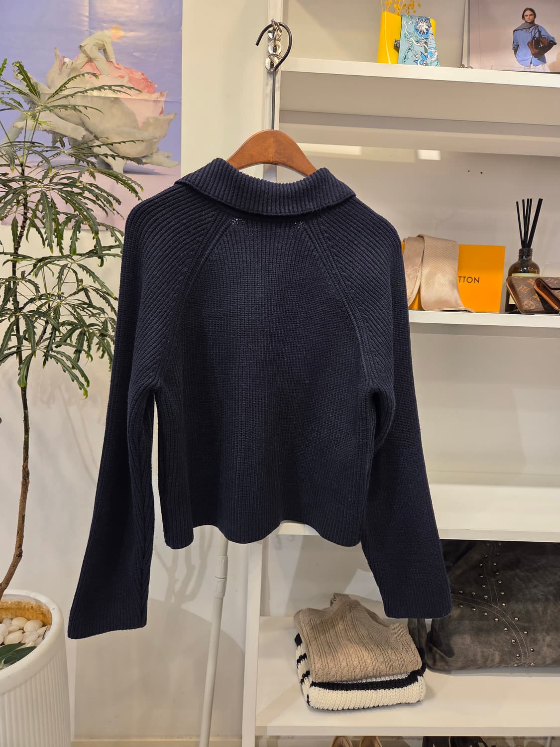 38컴온커먼  카라 집업 가디건 상품이미지4