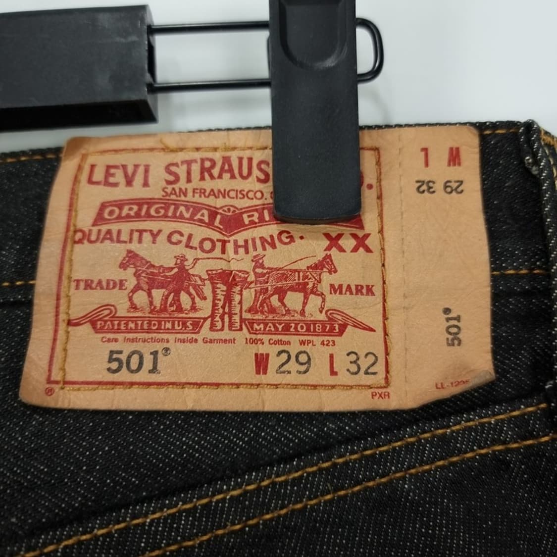 [리바이스] 501 스트레이트 생지 데님 팬츠 청바지 M19843 상품이미지6