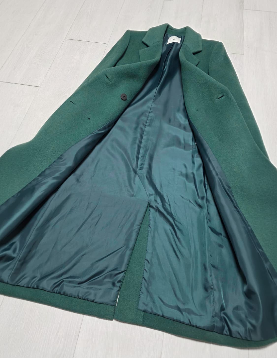 새상품급) 리스트 쉬즈미스 울 롱코트 민트컬러💚 상품이미지4