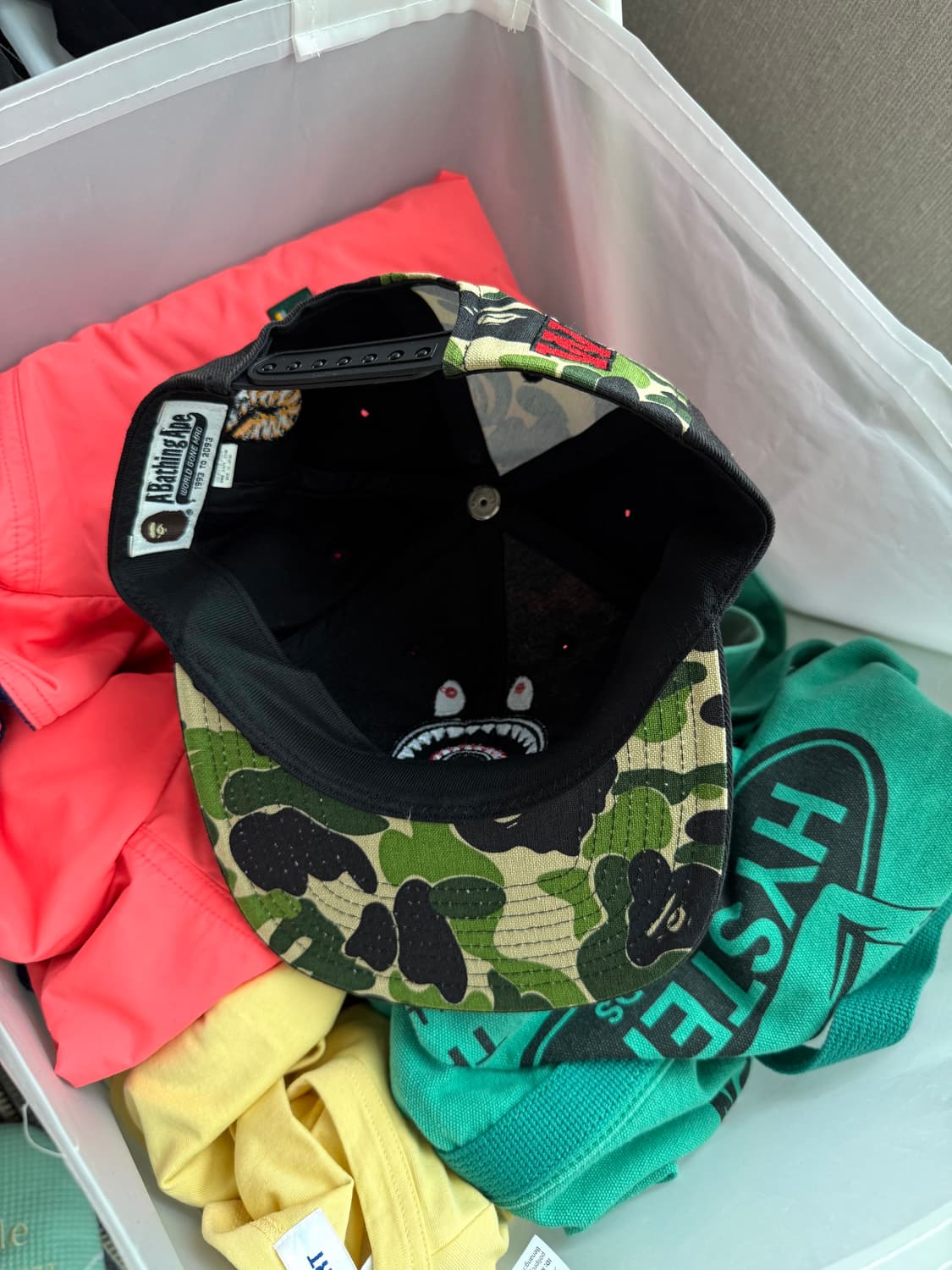 베이프 abc 카모 샤크 모자 상품이미지3