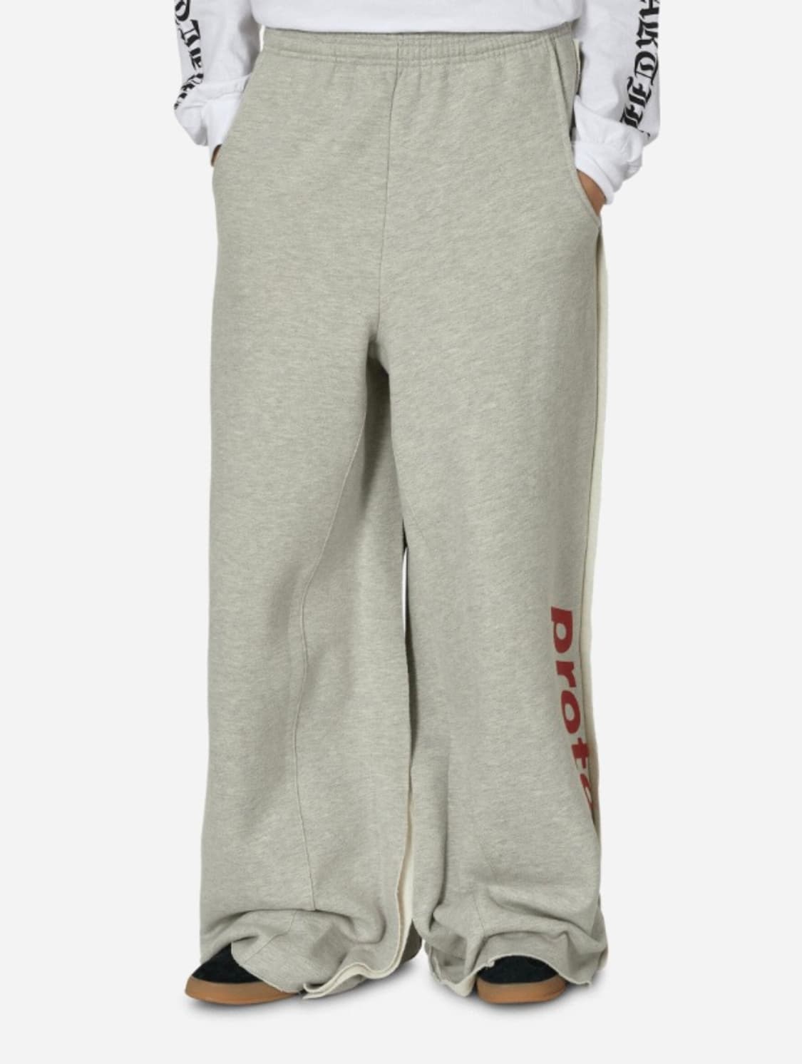 prototypes 초기 컷오프 와이드 스웨트팬츠 상품이미지2