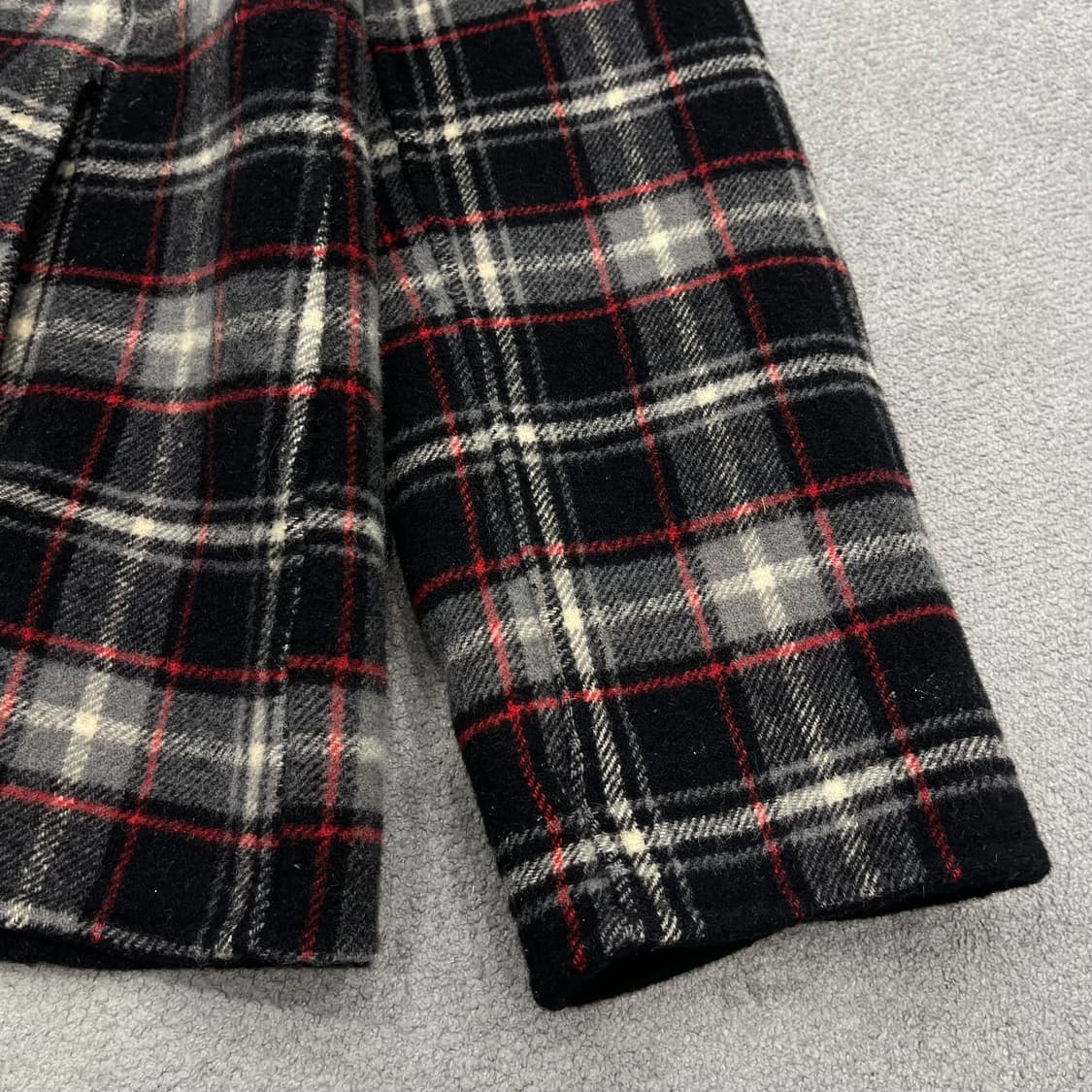 100 발레시아가 체크 카라 자켓 상품이미지3