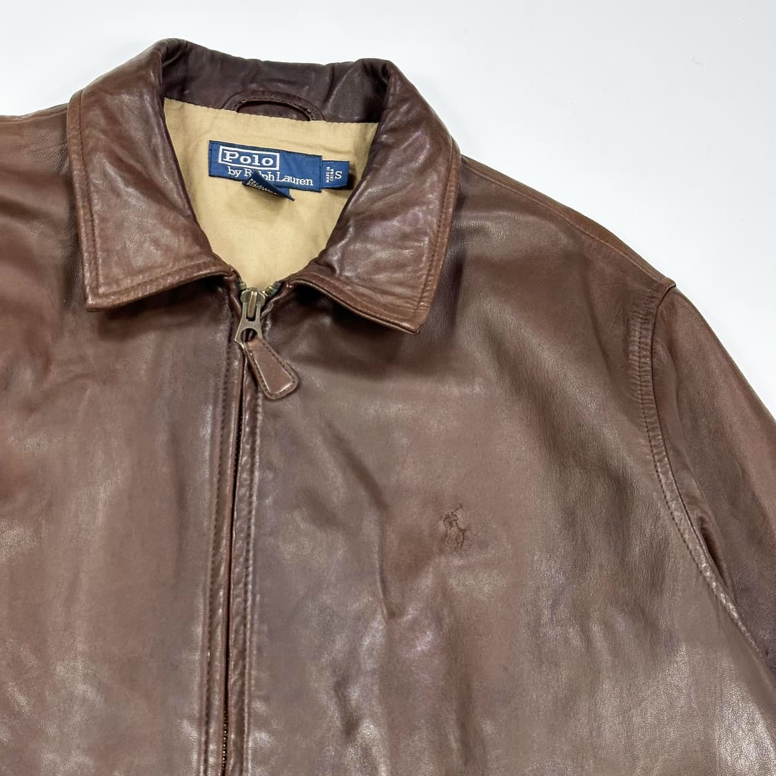 폴로 랄프로렌 클래식 양가죽 바라쿠다 자켓 S 상품이미지4