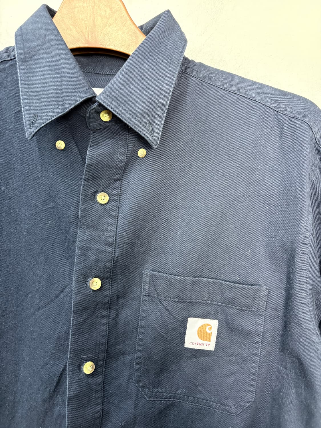 칼하트 네이비 워크셔츠 A3513 상품이미지3