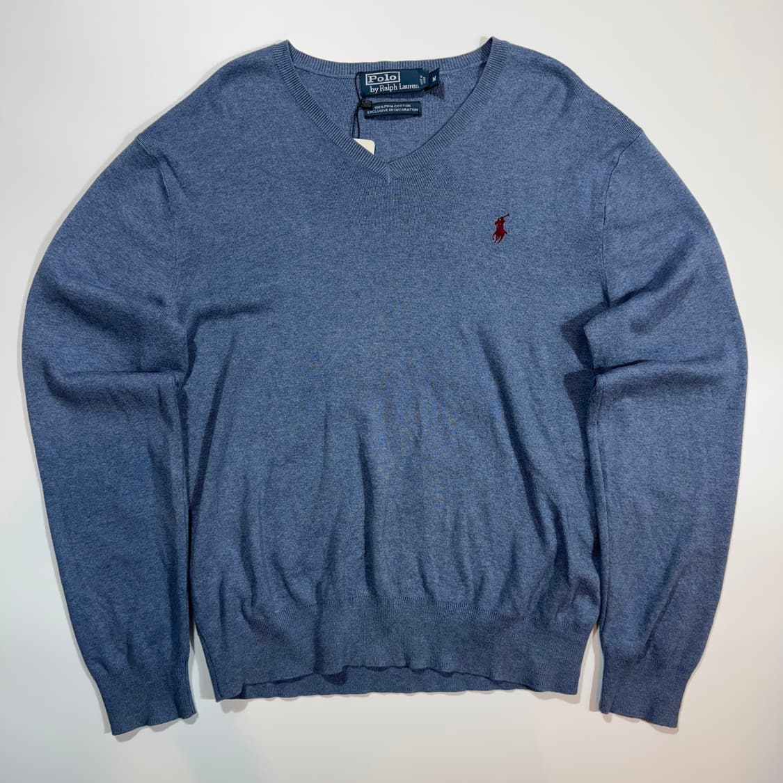 폴로 랄프로렌 브이넥 니트 블루 상품이미지1