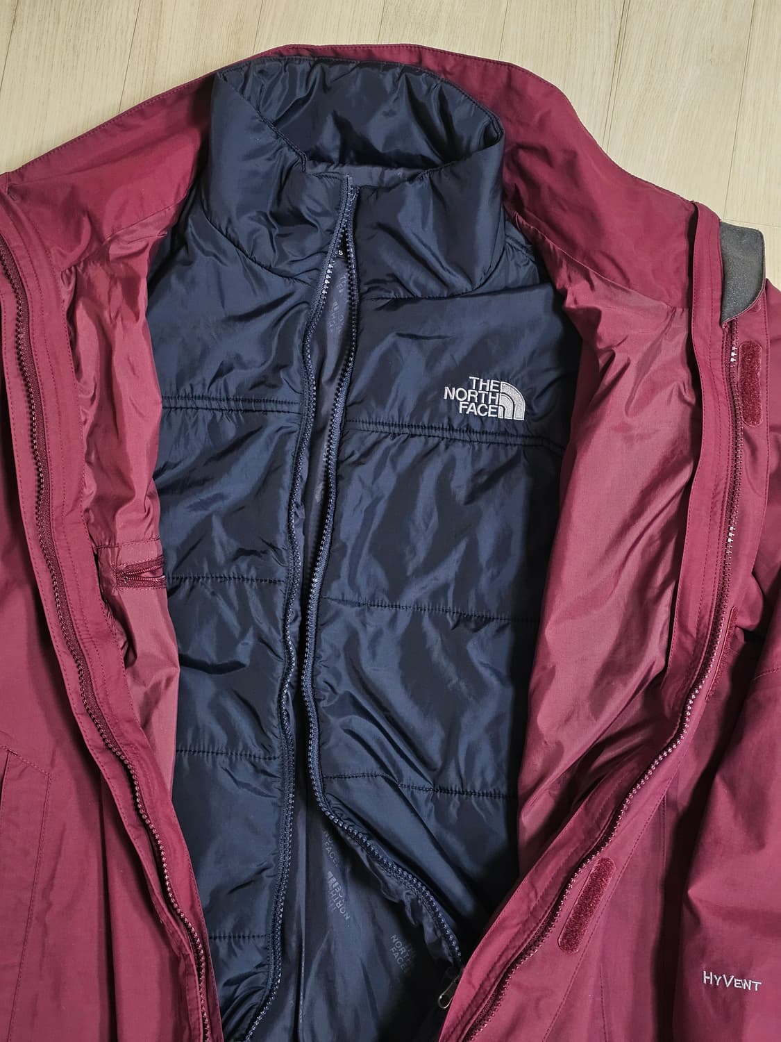 노스페이스 하이벤트 3 in 1 패딩 바람막이 자켓 95 상품이미지7
