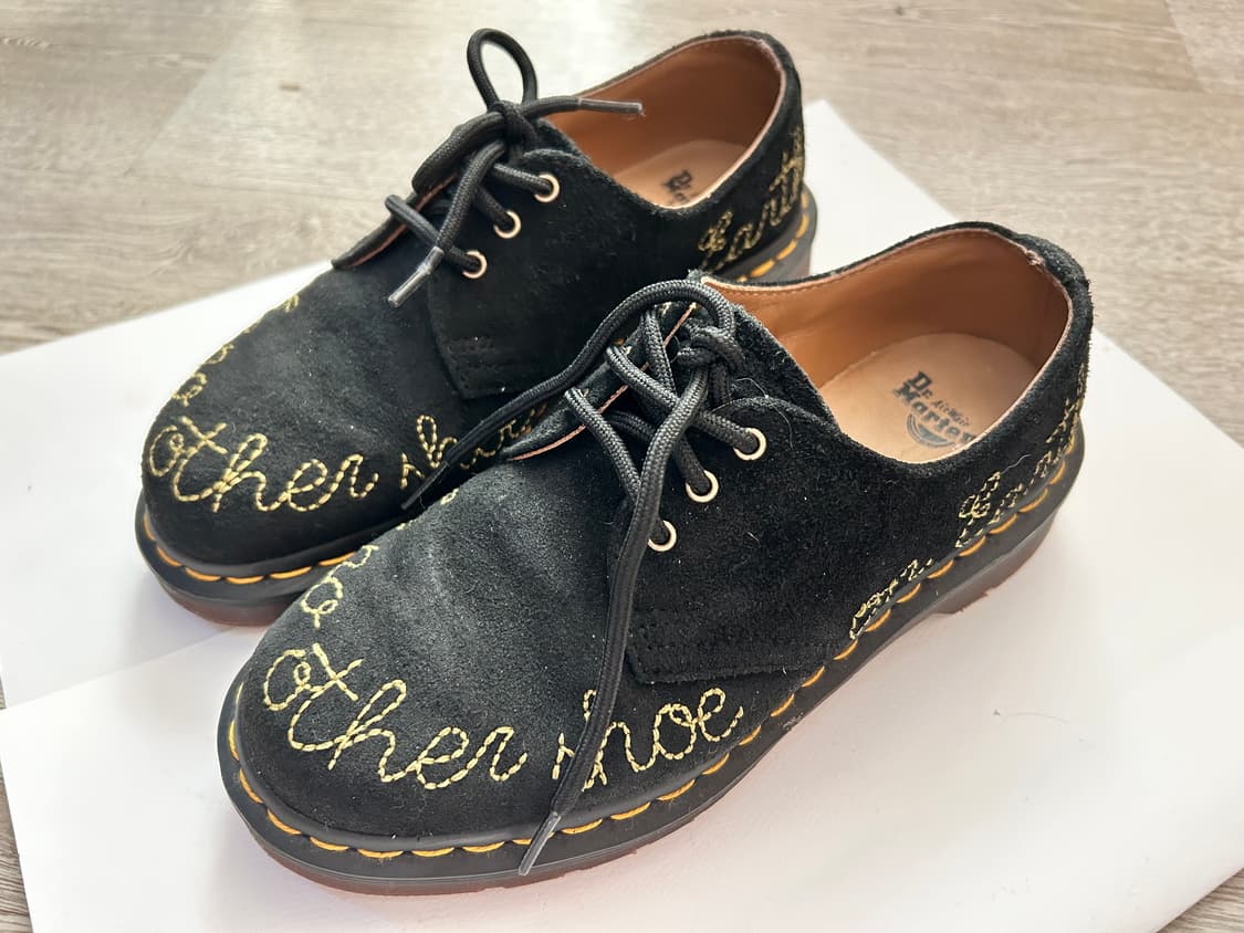 닥터마틴 1461 자수 데저트 오아시스 스웨이드 블랙 상품이미지8