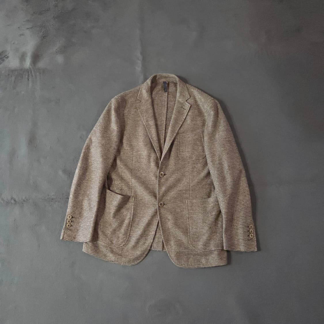 몬테도로 린넨 니트 컴포트 부클 블레이저 자켓 50 상품이미지1