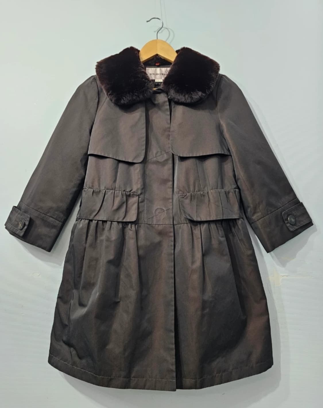 손정완 2개 퍼 카라 코트 ~55반 상품이미지3