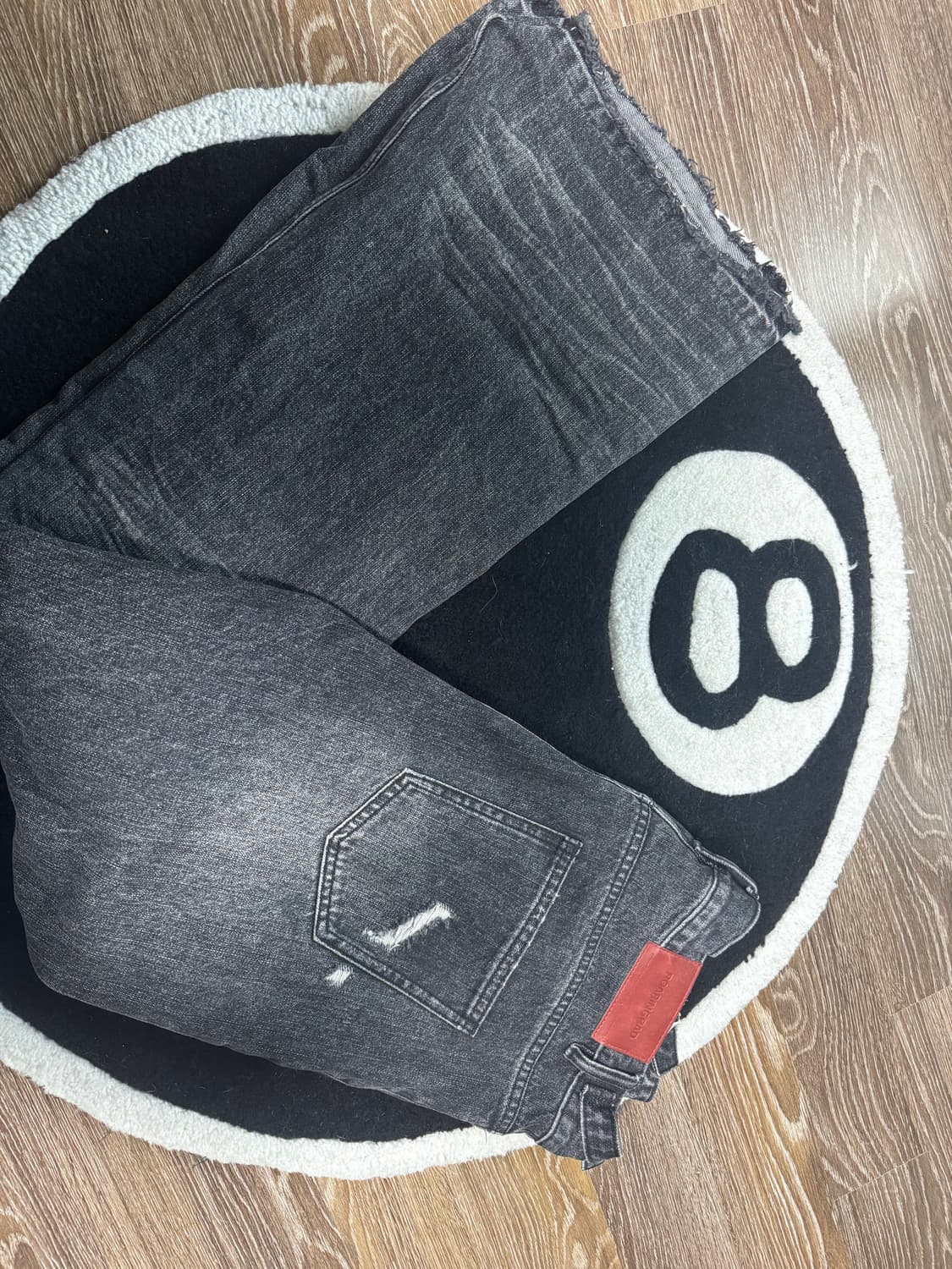 ROARINGRAD Flare Denim Pants Black 상품이미지1
