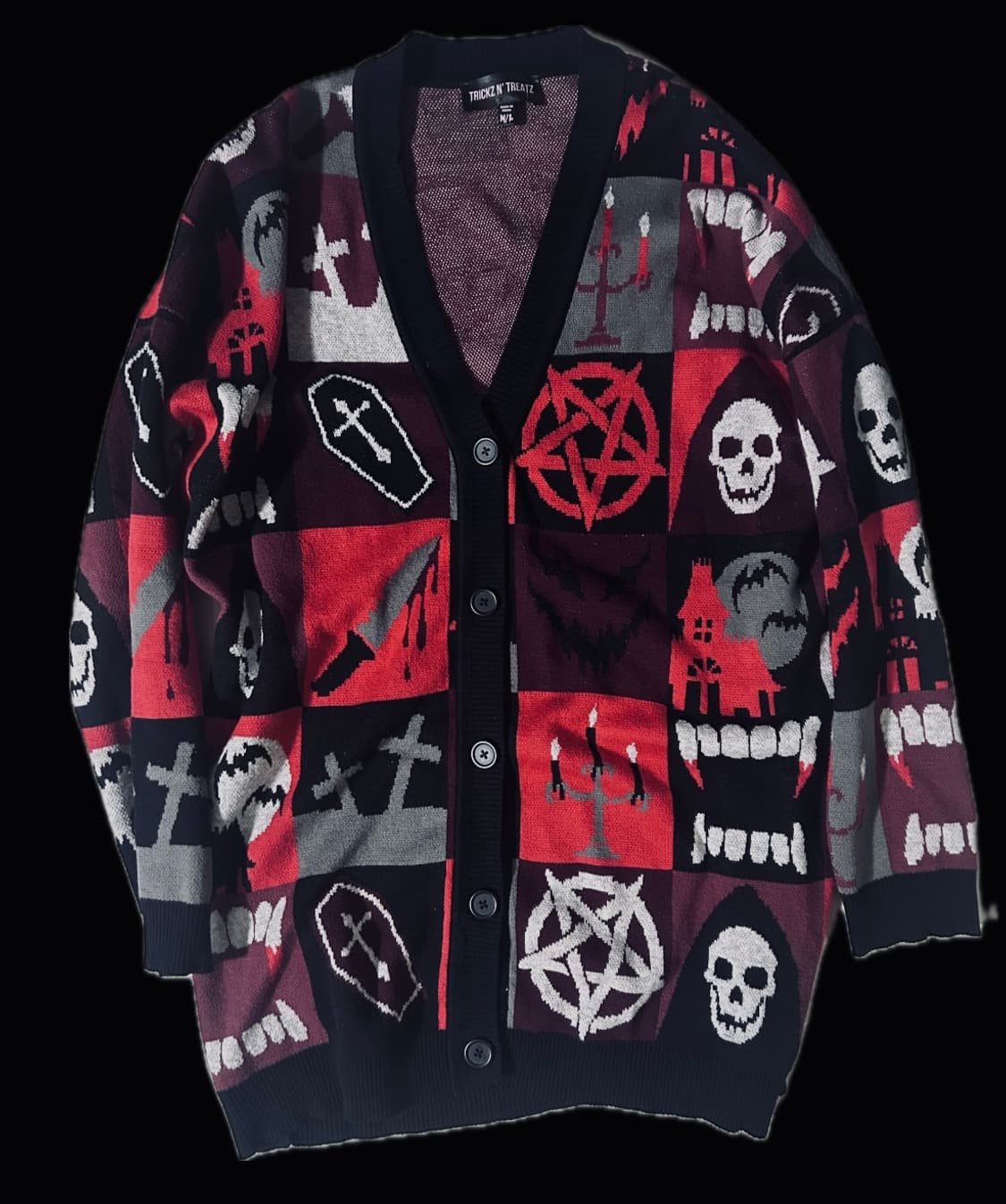 Dollskill widow 고스 펑크 하라주쿠 가디건 상품이미지1