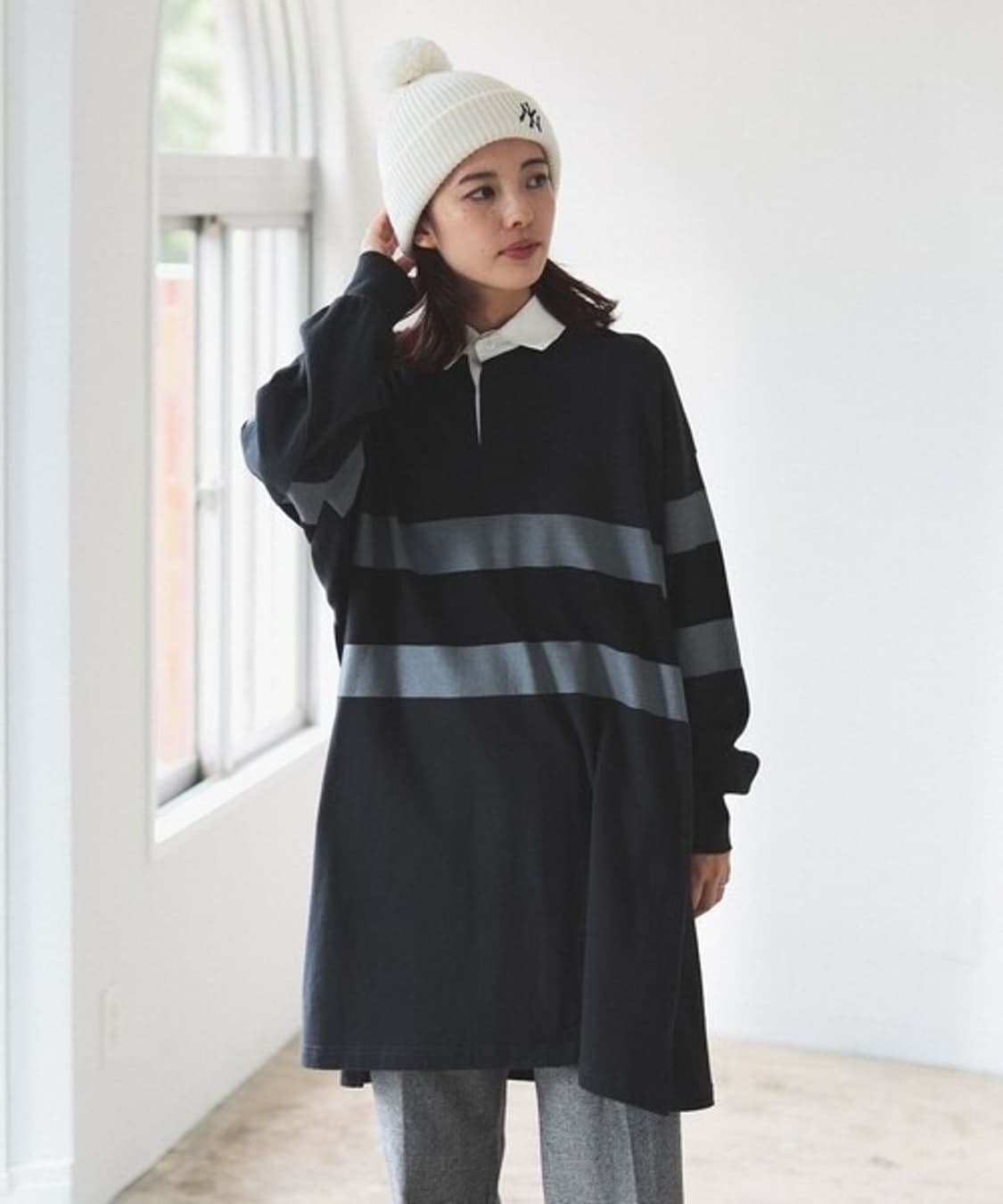 빔즈보이 BEAMS BOY Printed Rugby Onepiece 상품이미지4