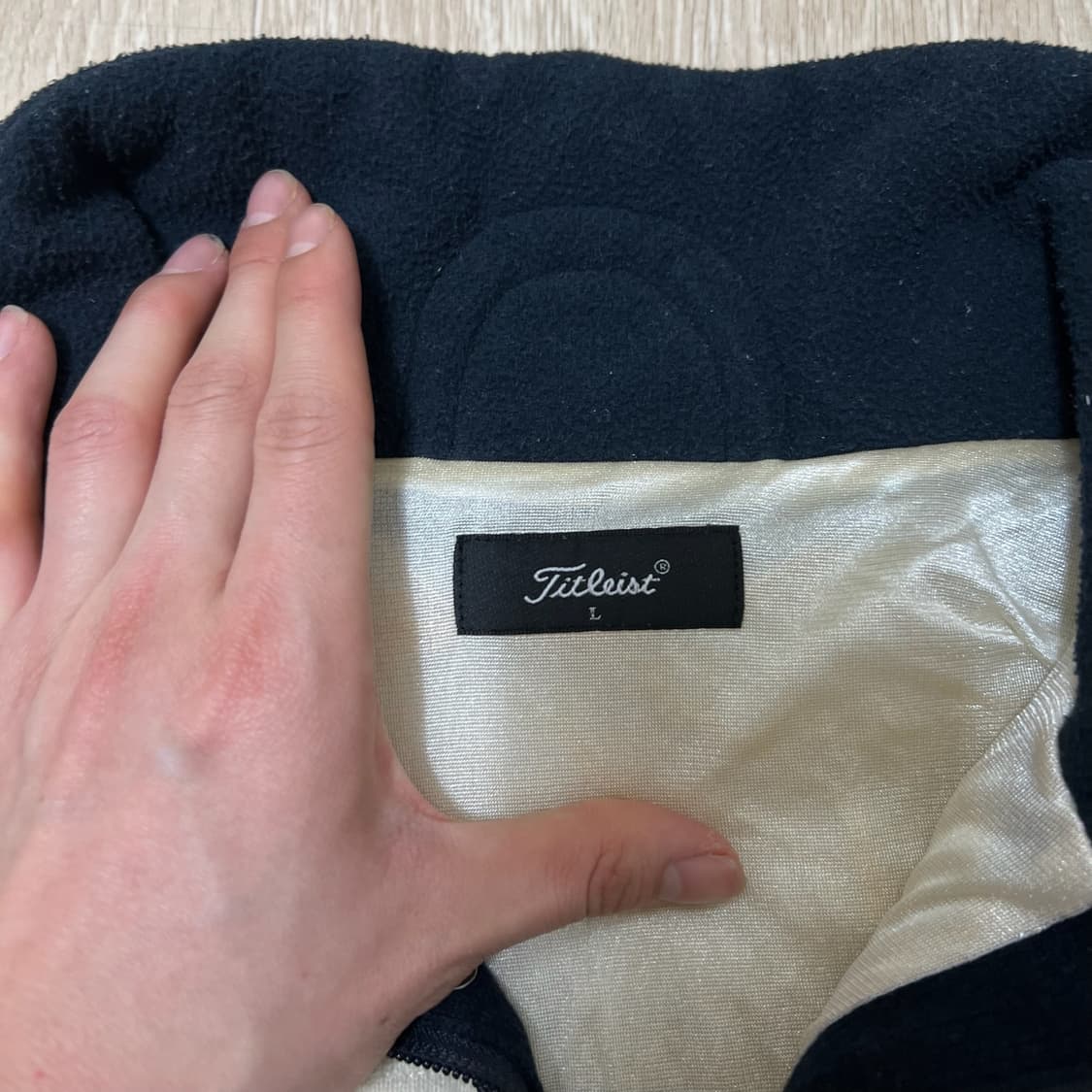 타이틀리스트 여성 골프웨어 방풍 하이넥 니트집업 L/100  상품이미지5