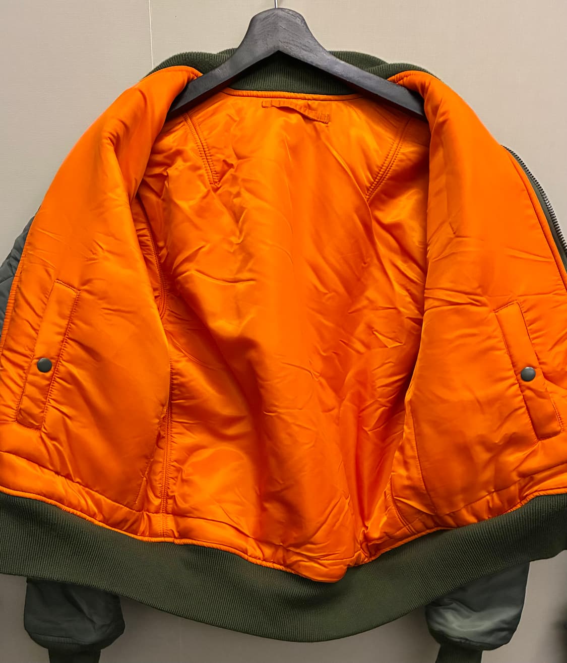 (M/95)YMCLKY USAF 울파일 MA-1 플라이트 항공자켓 복각 상품이미지9